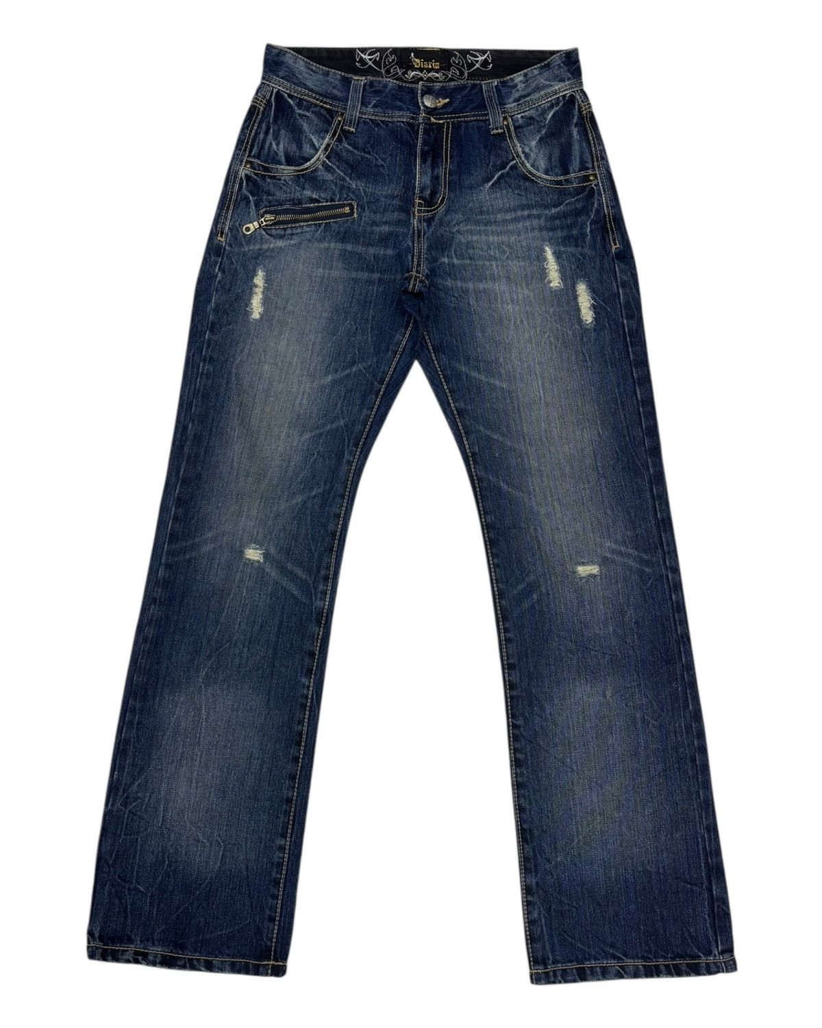 Hysteric Glamour × Undercover Vintage Japanese Diaria Punk Distressed Denim Jeans Size US 28 / EU 44 - 7 Thumbnail