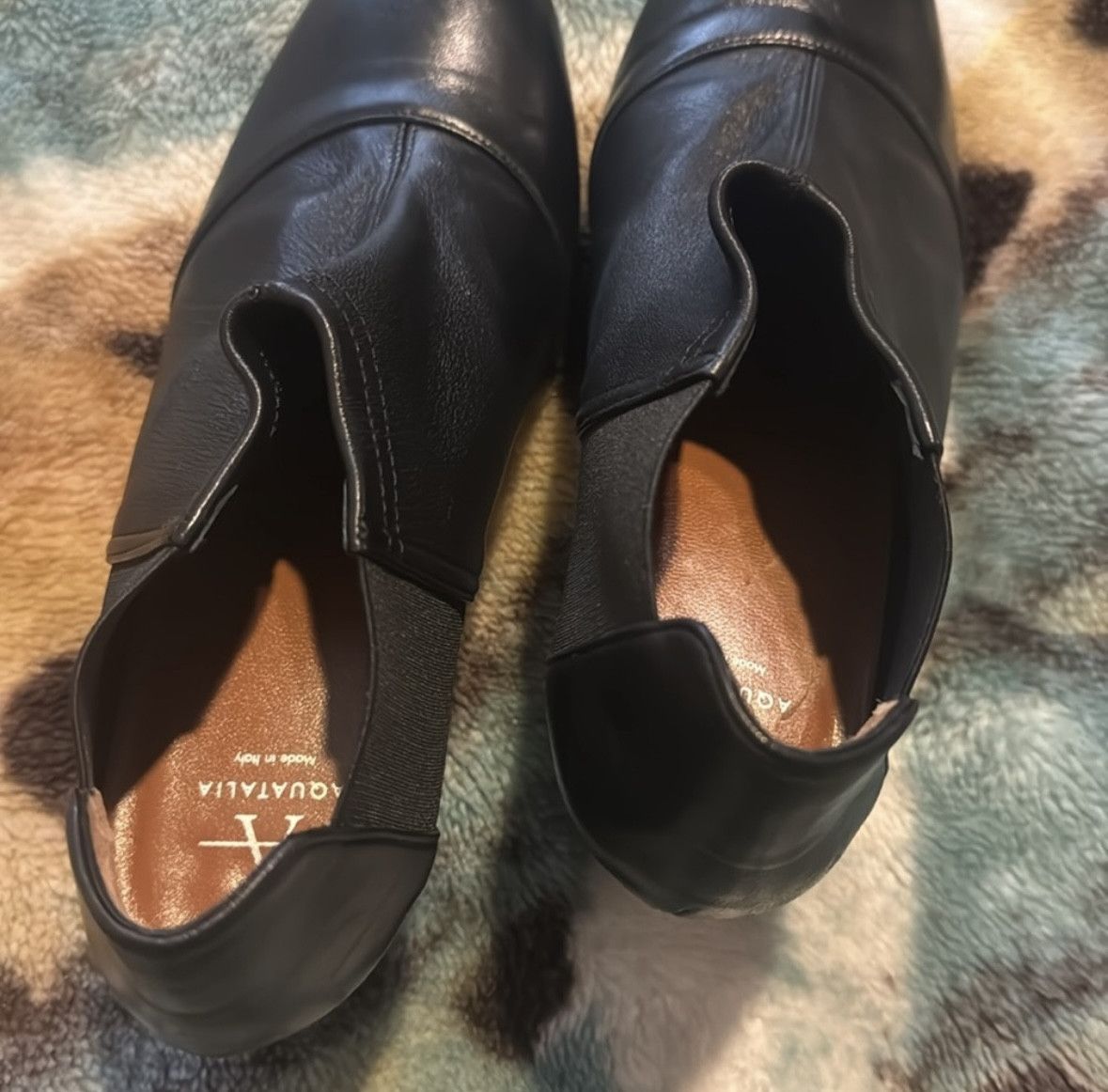 Aquatalia Aquatalia Womens Valena Nappa Stretch Black Booties Size US 8 / IT 38 - 4 Thumbnail