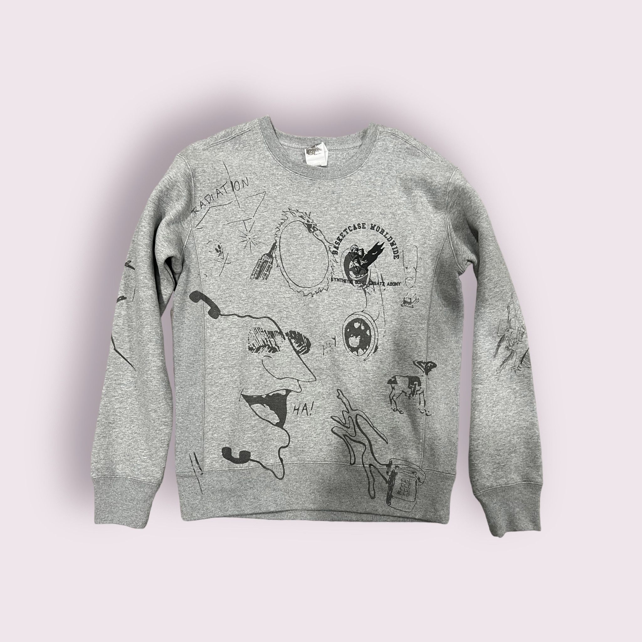 Basketcase Gallery Scribble popular Sweatshirt Size S