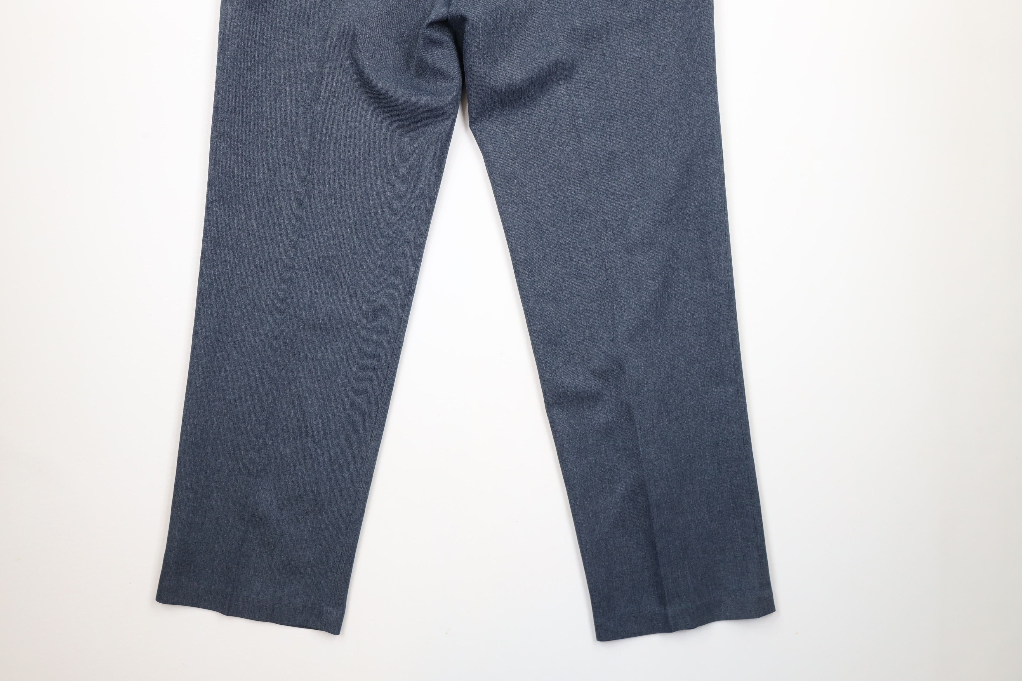 Levi's × Vintage Vintage 90s Levis Knit Wide Leg Flared Chino Pants Blue USA Size US 36 / EU 52 - 13 Thumbnail