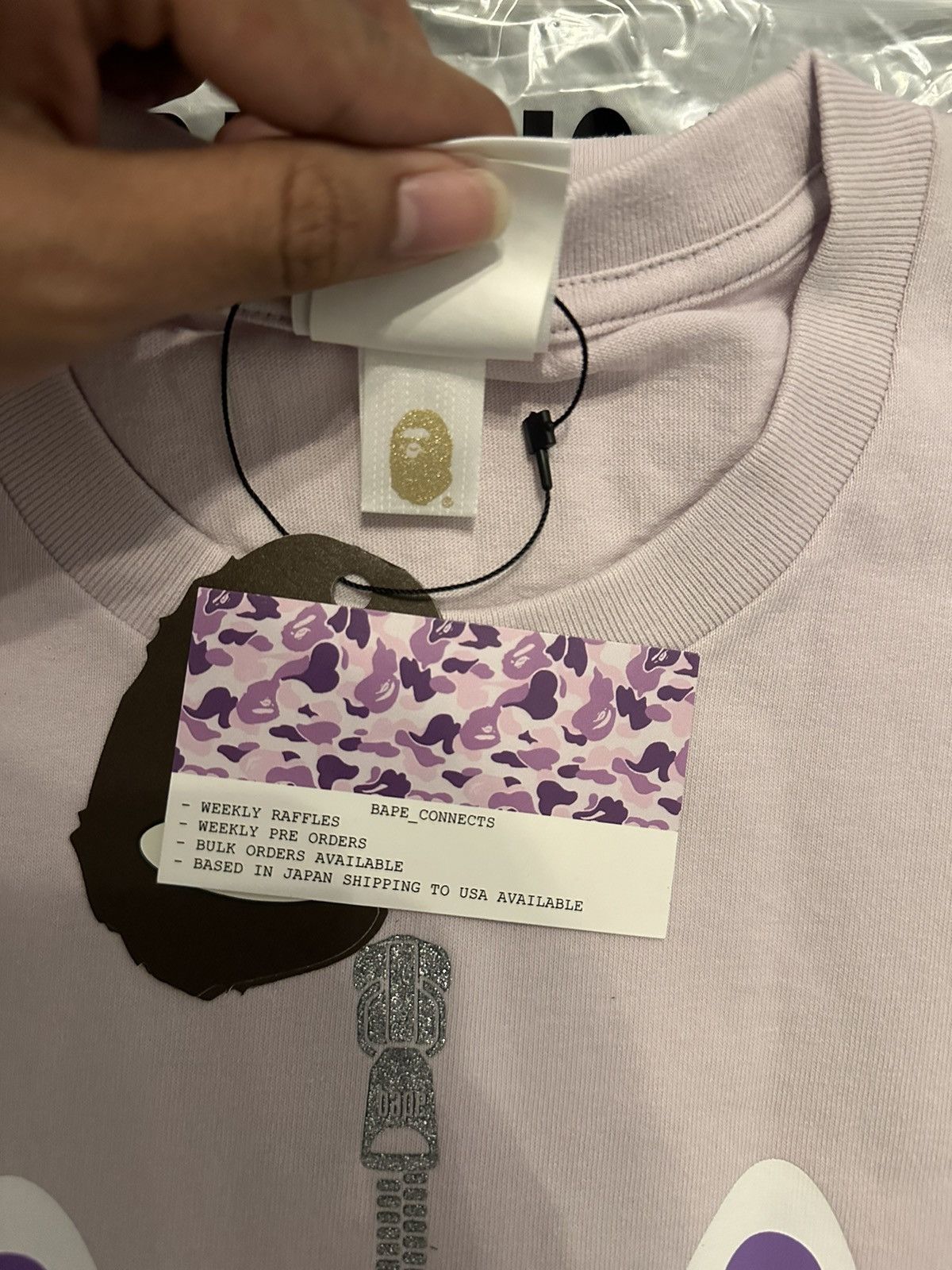 Bape Bape shark logo Tee Size US M / EU 48-50 / 2 - 3 Thumbnail