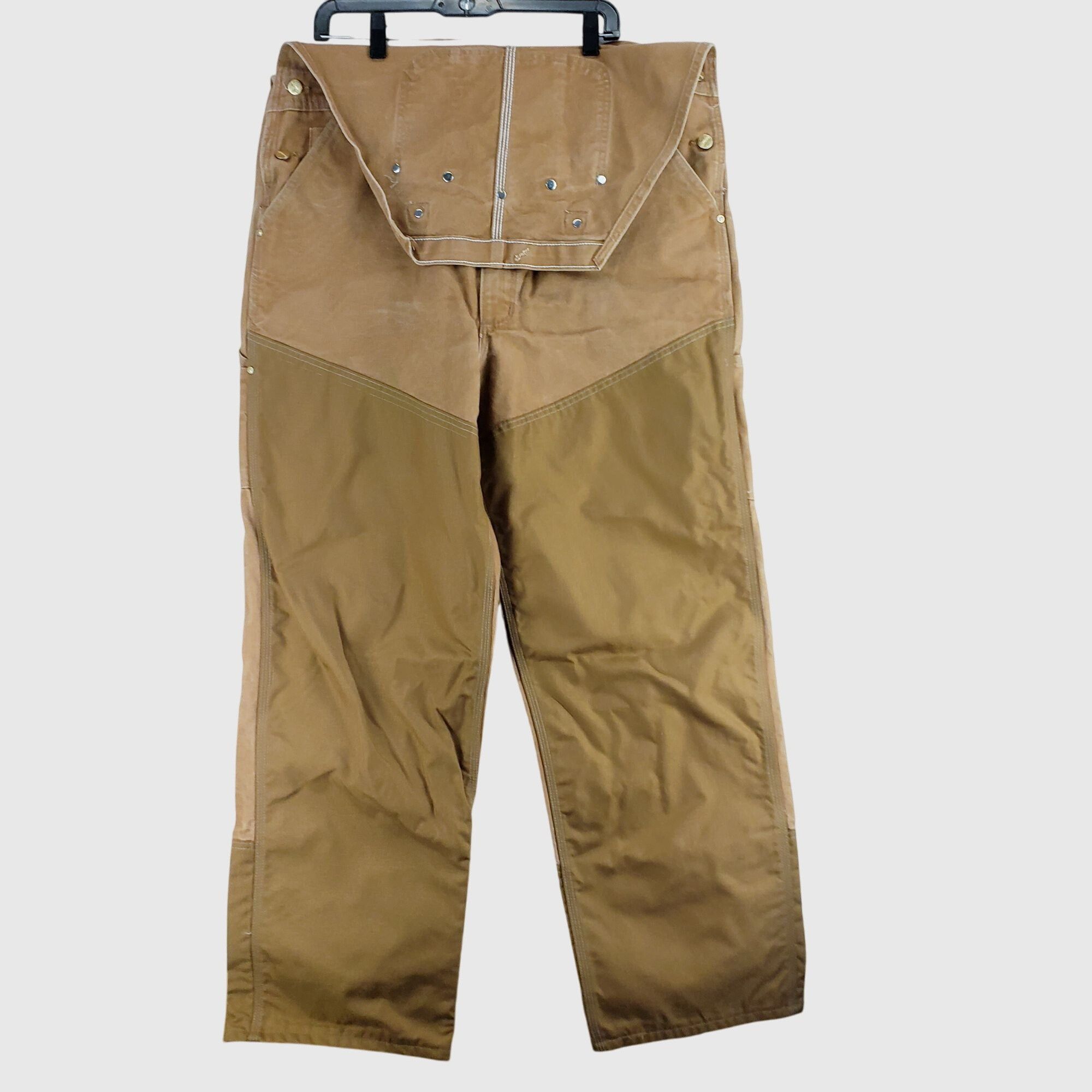 Carhartt Vintage Carhartt R46 Duck Canvas Overalls Brown 42x32 Size US 42 / EU 58 - 2 Thumbnail