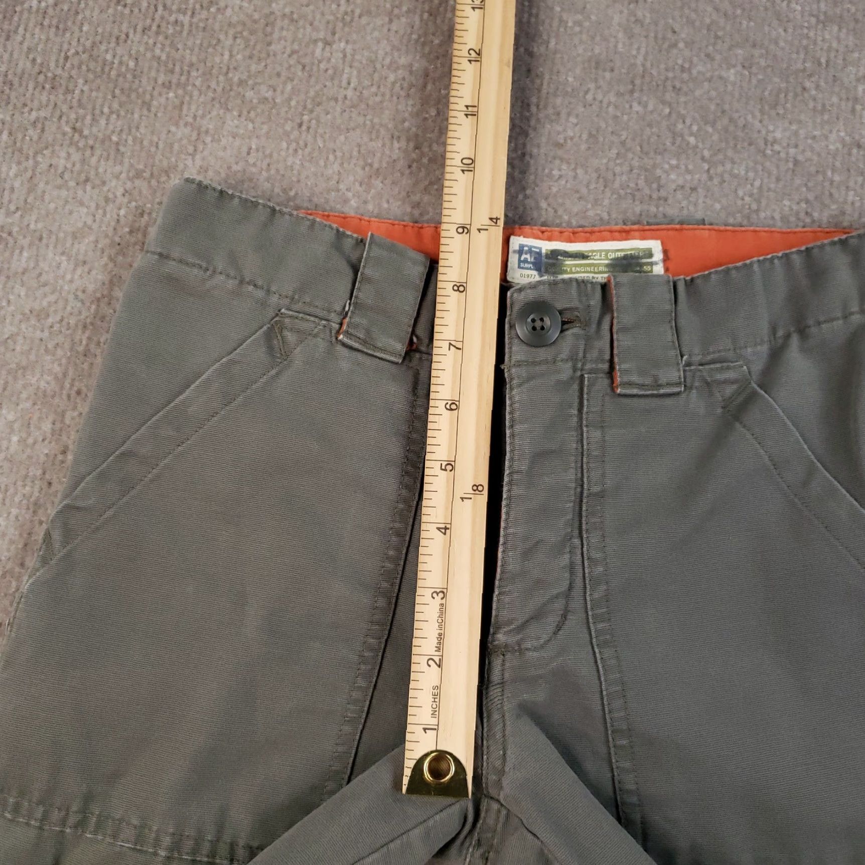 American Eagle Outfitters AMERICAN EAGLE Green Utility Workwear Pants Womens Size 0 (26x30) Carpenter Casual Size 25" / US 0 / IT 36 - 7 Thumbnail