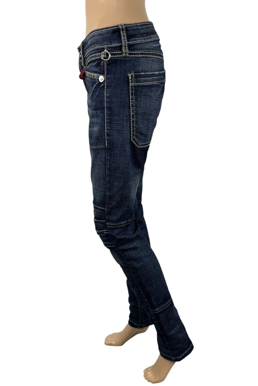 Marithe + Francois Girbaud × Vintage Marithe Francois Girbaud Biker Jeans Vintage size 27 IT42 Size 27" / US 4 / IT 40 - 10 Thumbnail