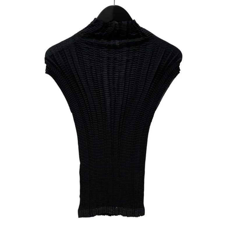 Issey Miyake Issey Miyake Black mainline sleeveless pleated top Size L / US 10 / IT 46 - 2 Thumbnail