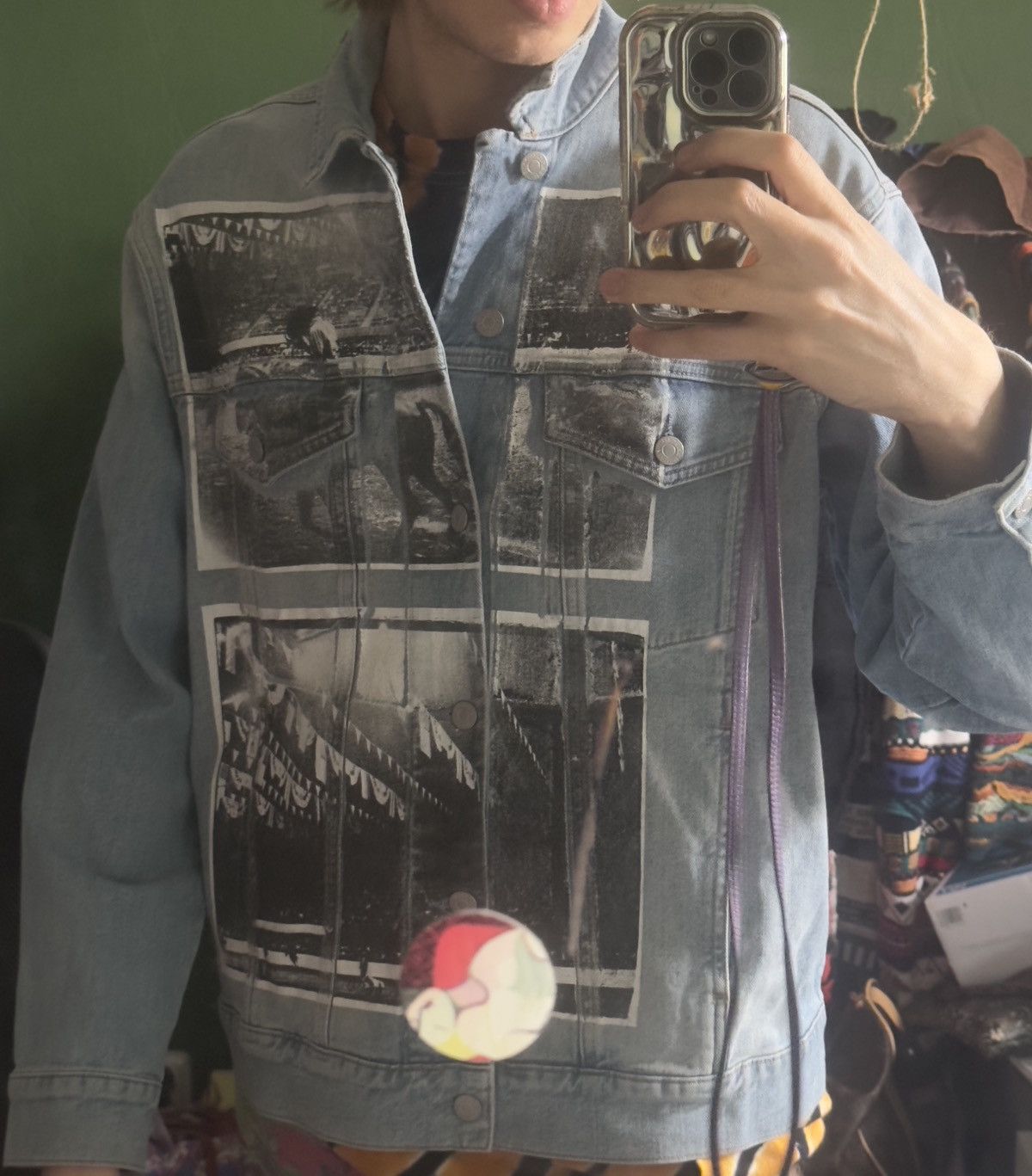 Calvin Klein Andy Warhol x Calvin Klein Grail Art Denim Jacket Size US XL / EU 56 / 4 - 8 Thumbnail