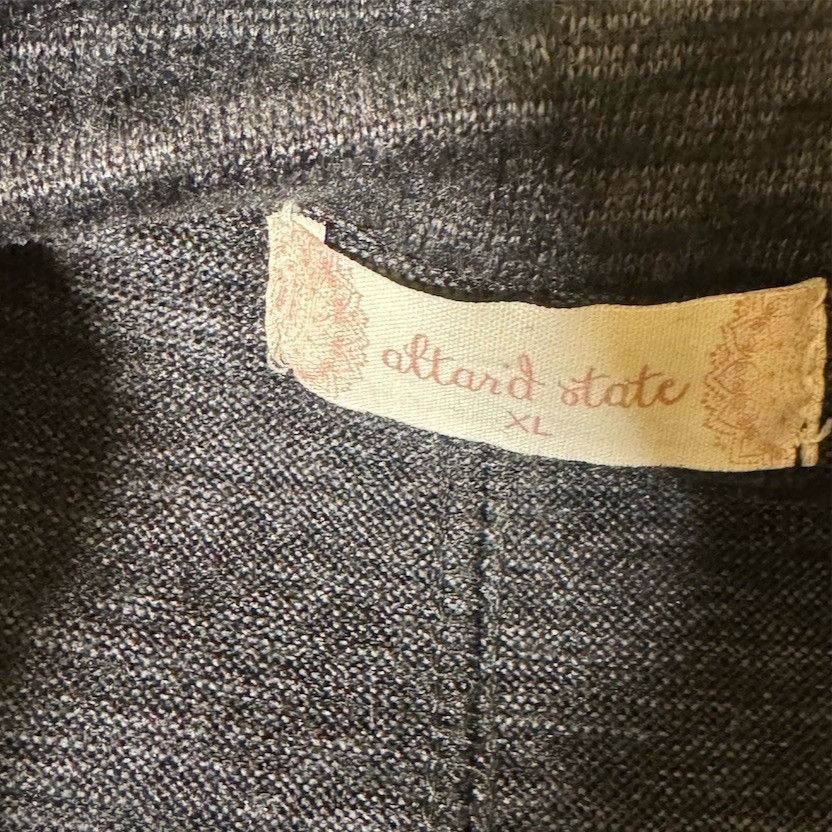 Other Altar'd State Sweater Womens XL Charcoal Cowl Neck Dolman 3 Size XL / US 12-14 / IT 48-50 - 4 Thumbnail