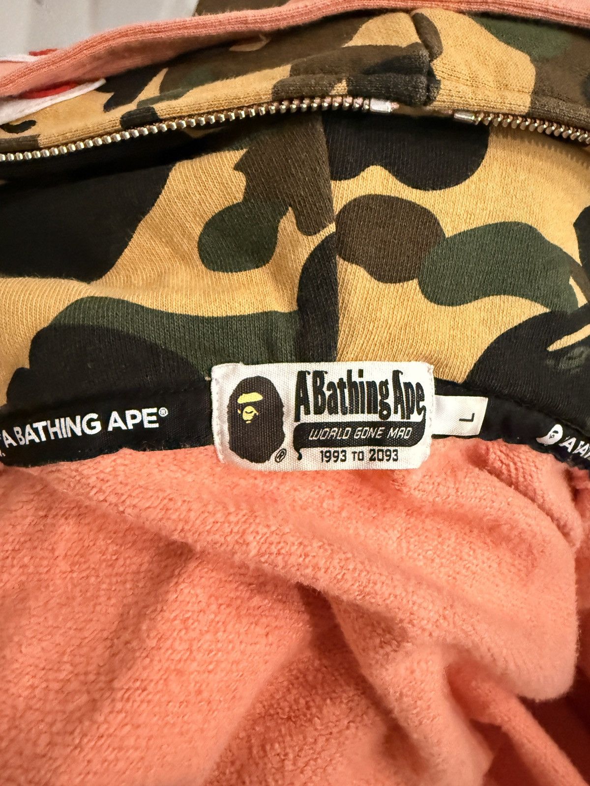Bape Bape double shark hoodie Size US L / EU 52-54 / 3 - 7 Thumbnail