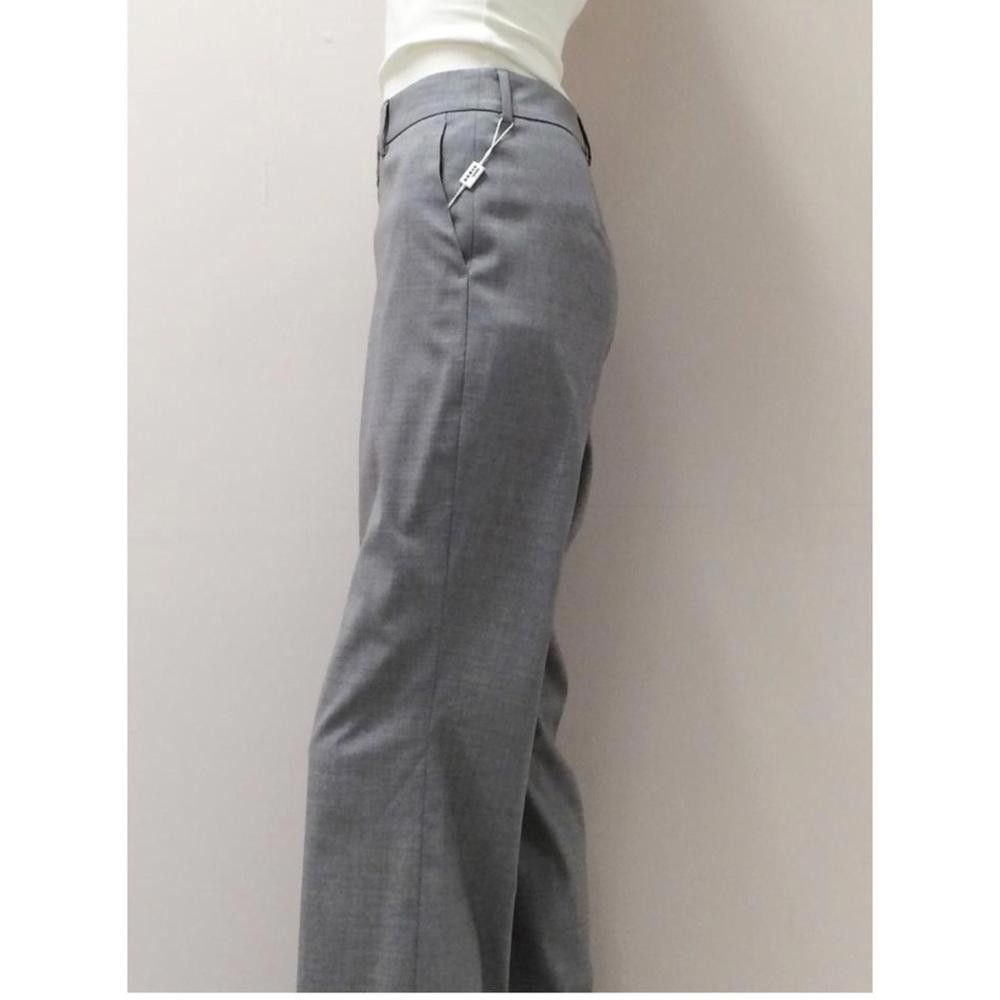 Designer Akris Punto Grey Flare Pants Size 32" / US 10 / IT 46 - 4 Thumbnail