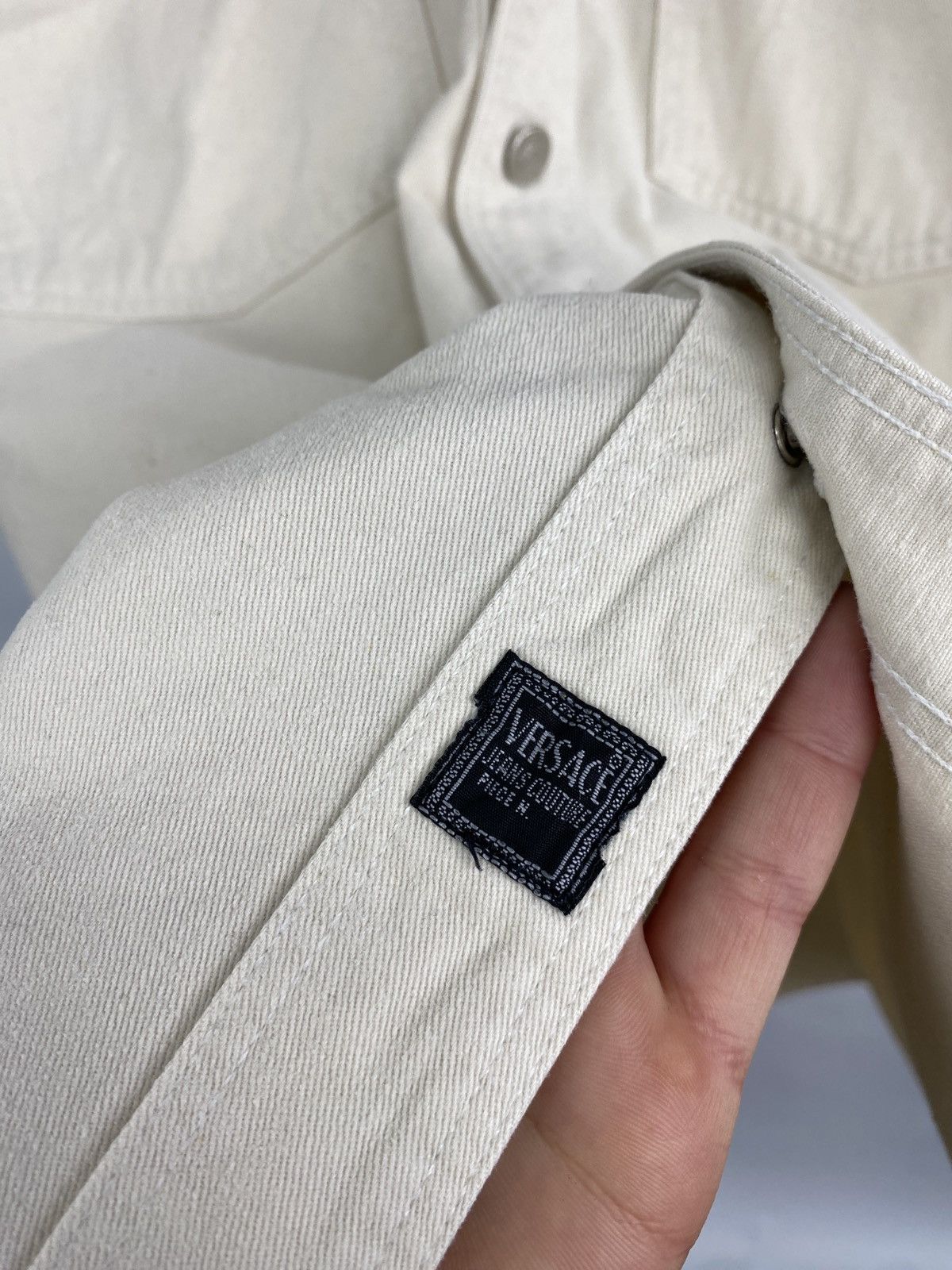 Versace Jeans Couture 🇮🇹 Vintage 90s Versace Jeans Couture Overshirt Jacket Retro Size US XL / EU 56 / 4 - 7 Thumbnail