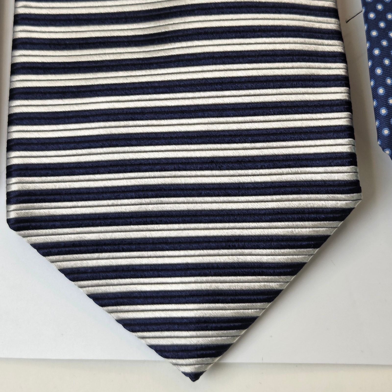 Tommy Hilfiger Tommy Hilfiger 100% Silk Ties Lot of 3 USA 3.75” Blue Size ONE SIZE - 4 Thumbnail