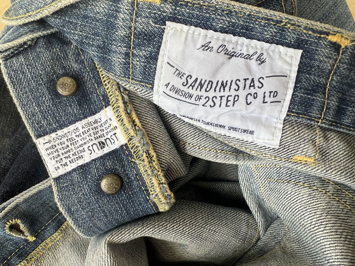 Sandinista MFG VTG 2005 Sandinista Japan Dirty Mud Denim Fatigue Jeans Size US 34 / EU 50 - 21 Thumbnail