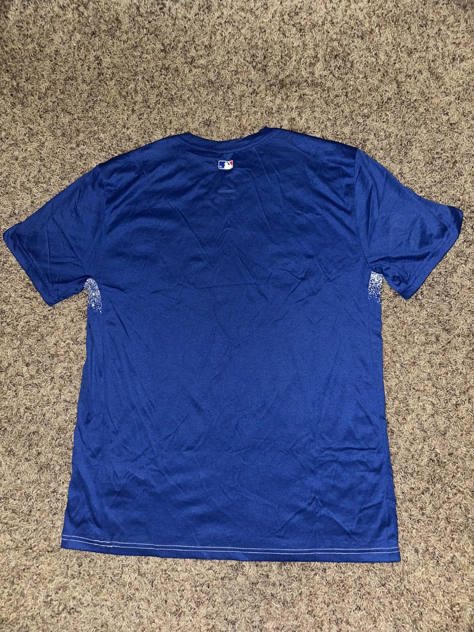 Nike Nike Men's Los Angeles Dodgers Men Blue Cracks Crew Neck Tee Size US L / EU 52-54 / 3 - 3 Thumbnail