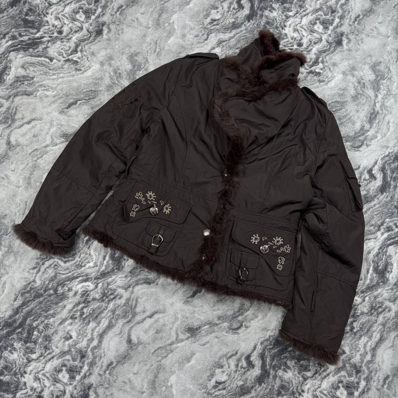 Dolce & Gabbana Vintage Dolce & Gabbana Jacket Real Fur Y2K Size XXL / US 16-18 / IT 52-54 - 24 Thumbnail