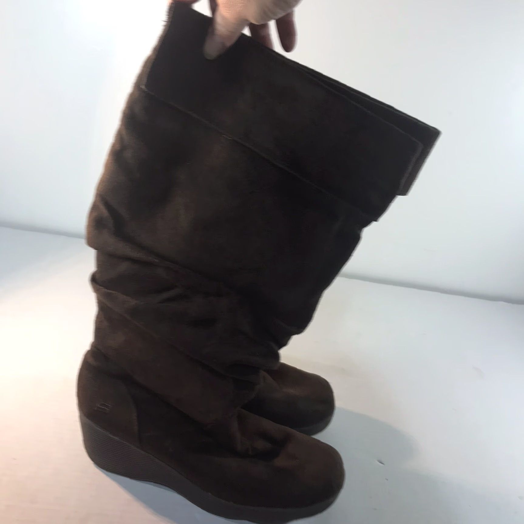 SKECHERS Skechers Dk Brown Knee High Platform Boots Womens Size 8.5M Size US 9 / IT 39 - 5 Thumbnail