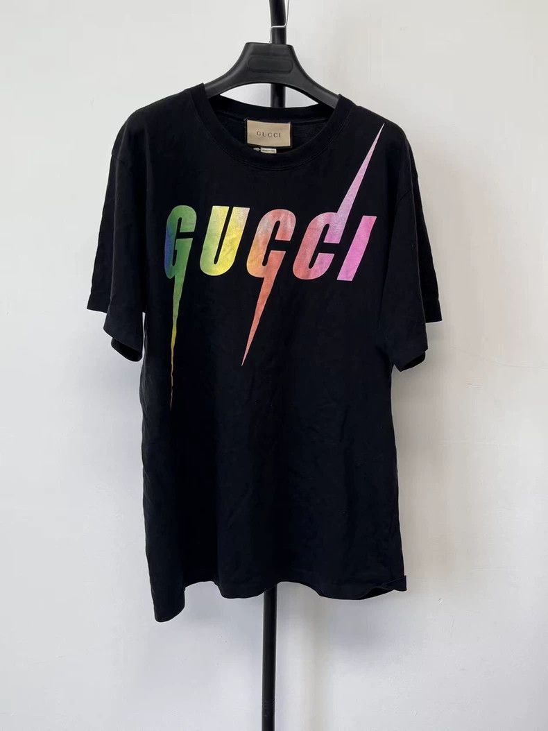 Gucci Gucci SS23 Letter Logo Printed Round Neck Pullover Short-s Size US M / EU 48-50 / 2 - 1 Thumbnail