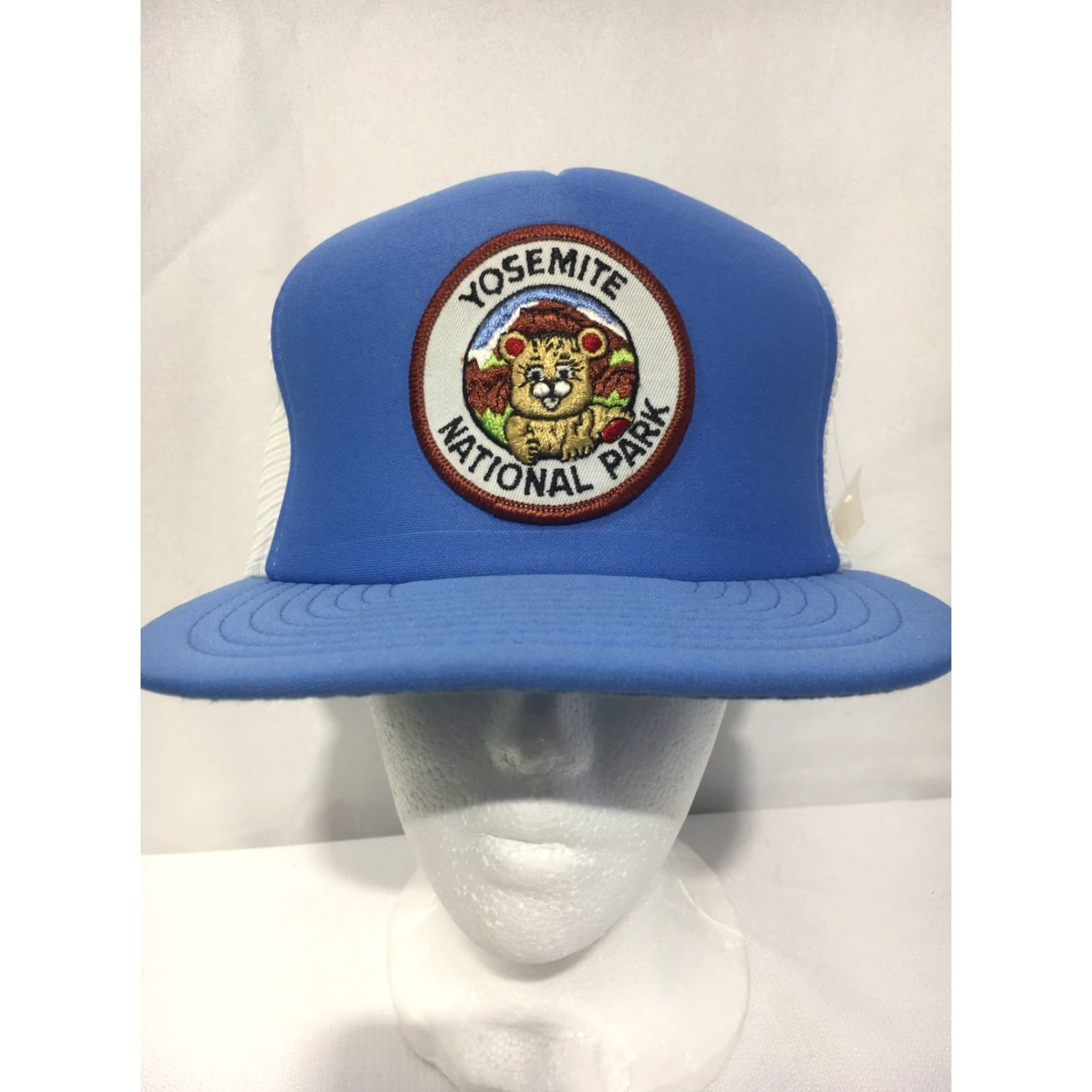 Vintage VINTAGE Calhead Snap-Back Trucker Hat Yosemite National Park Blue White Adjustable Men 80s Casual Size US M / EU 48-50 / 2 - 2 Thumbnail