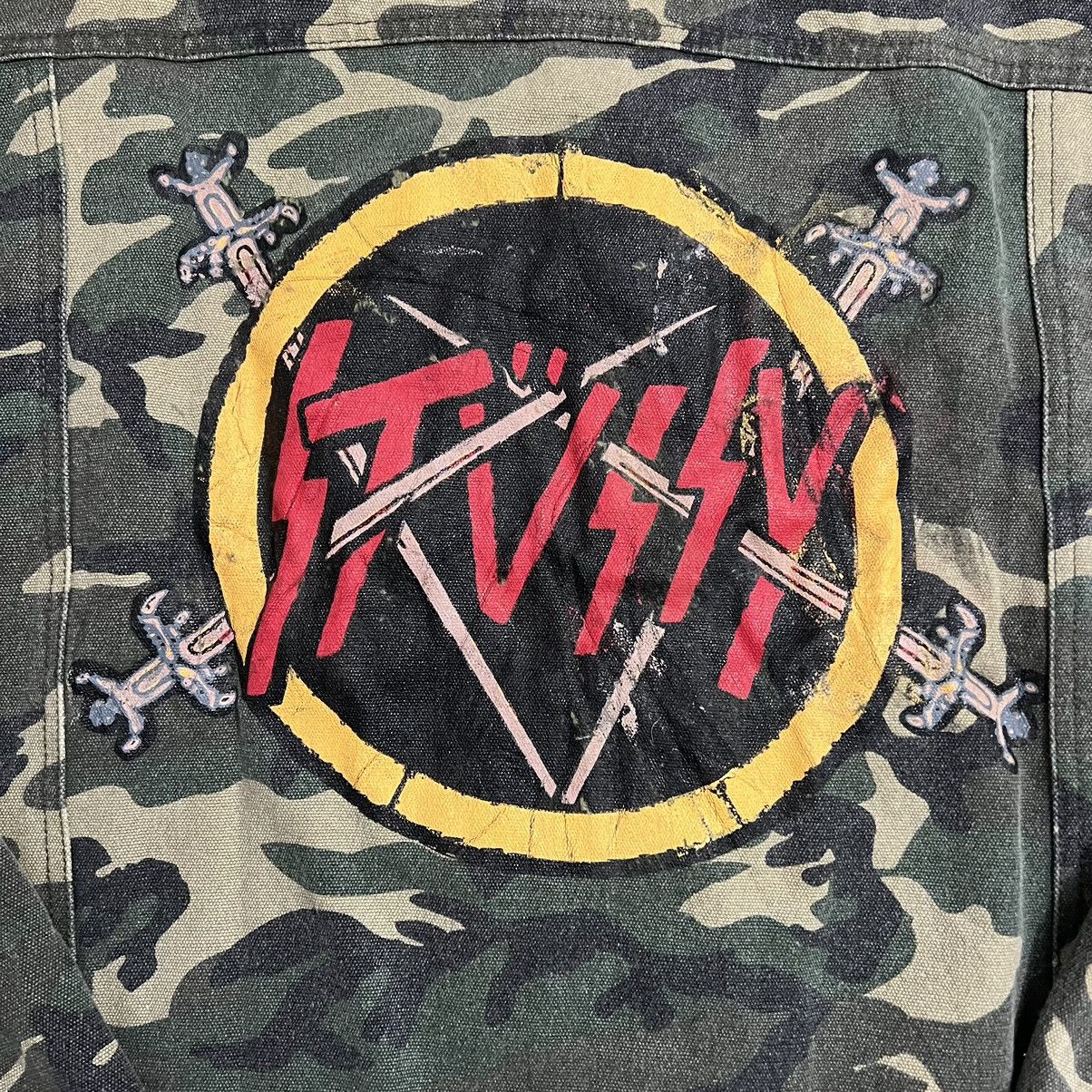 Stussy × Vintage Vintage Stussy Camo Slayer Trucker Jacket Size US L / EU 52-54 / 3 - 3 Thumbnail