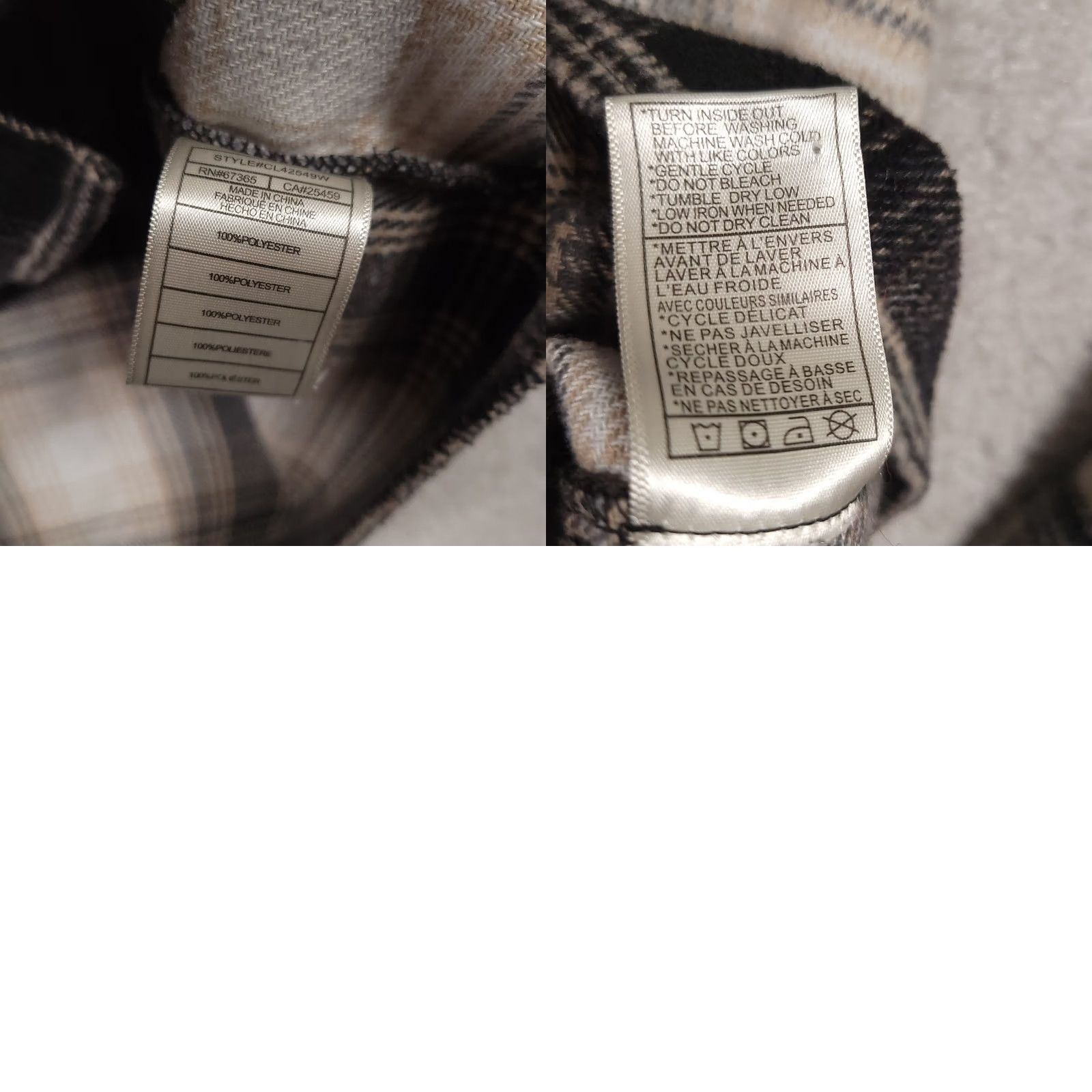 BB Dakota BB Dakota By Steve Madden Button Up Boxy Flannel Shacket Shirt Gray Plaid Womens Large L Size L / US 10 / IT 46 - 9 Thumbnail