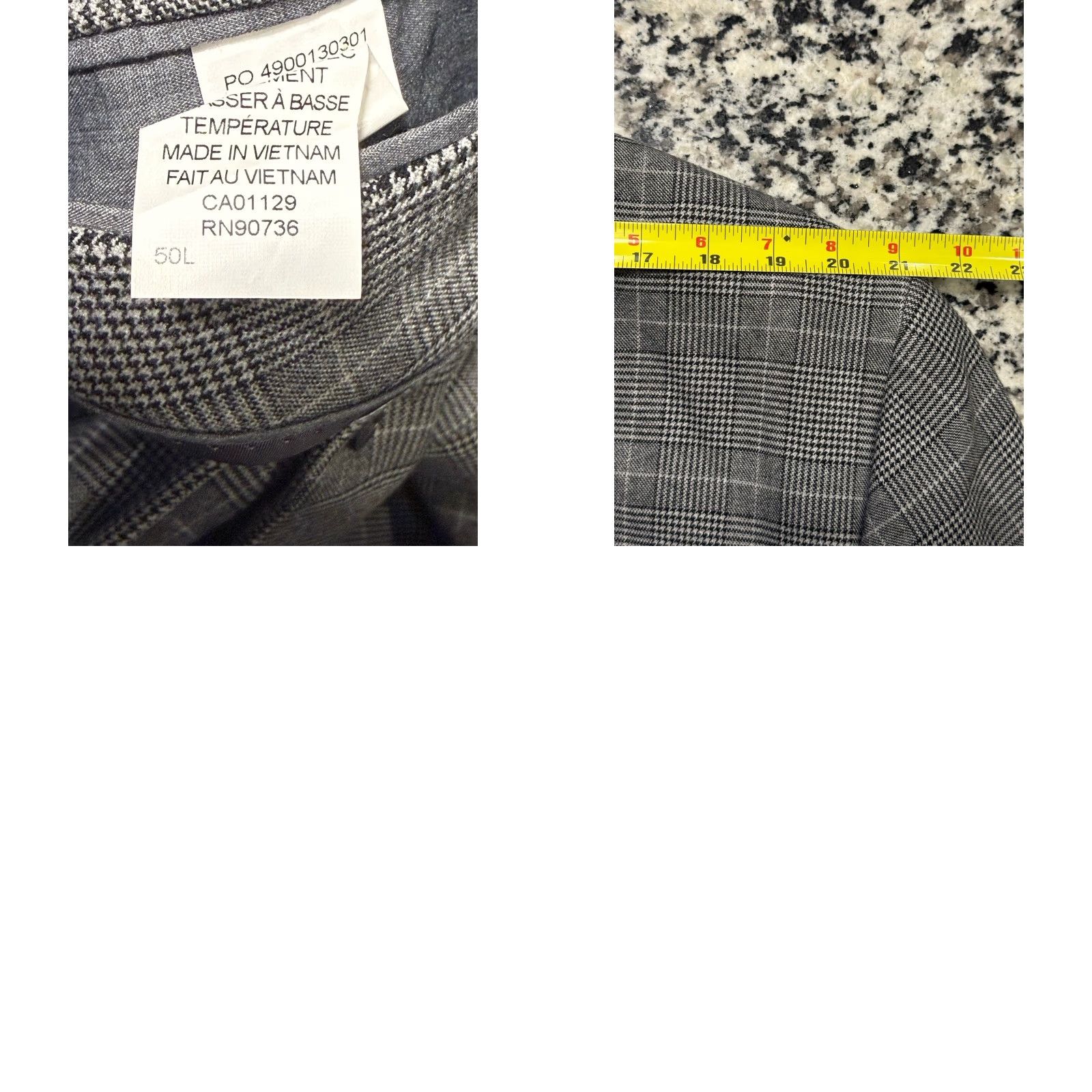Michael Kors Michael Kors Coat 50L Gray Windowpane Stretch Sport Coat Mens Size US M / EU 48-50 / 2 - 8 Thumbnail