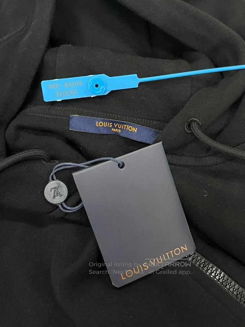 Louis Vuitton Louis Vuitton SS23 Solid Zip Drawstring Hooded Long Sleeve Size US L / EU 52-54 / 3 - 3 Thumbnail
