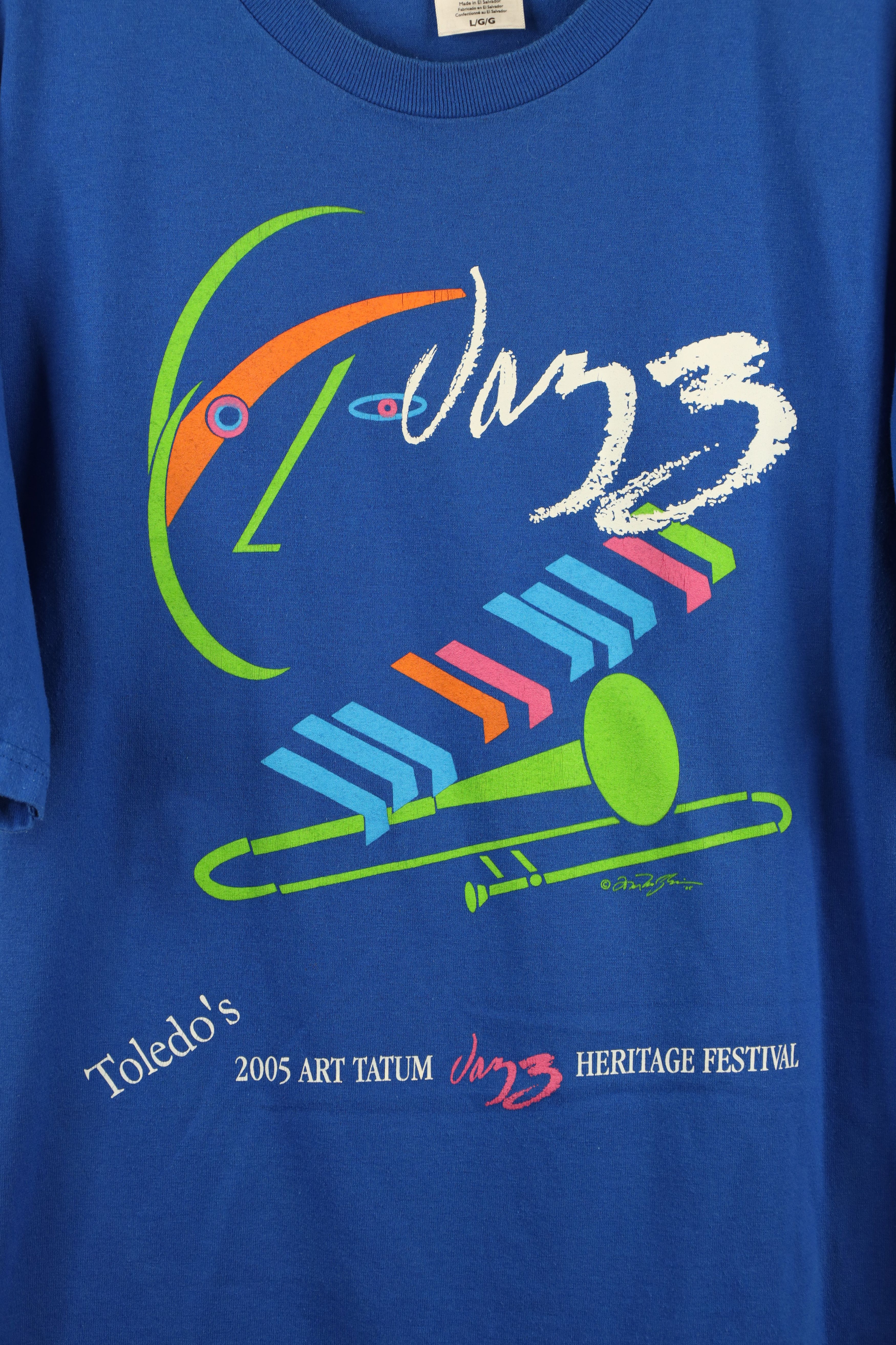 Vintage Vintage Y2K 2005 Toledo Art Tatum Jazz Music T-Shirt Size US L / EU 52-54 / 3 - 4 Thumbnail