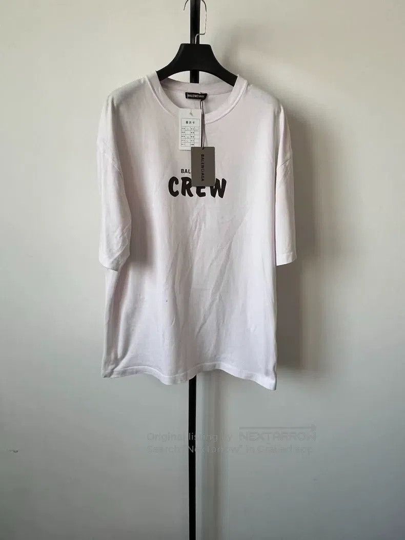 Balenciaga Balenciaga Letter print round neck short-sleeve T-shirt, r Size US M / EU 48-50 / 2 - 1 Thumbnail
