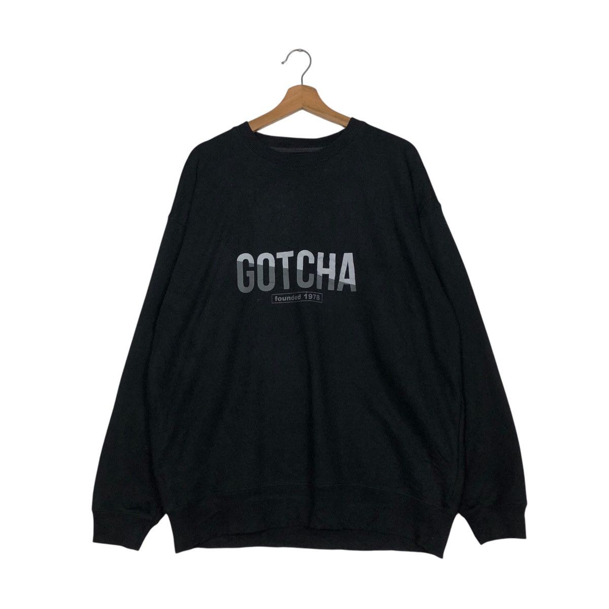 Gotcha × Japanese Brand 📌Vintage Sweatshirt Gotcha Big Logo Design Over Print Size US XL / EU 56 / 4 - 2 Thumbnail