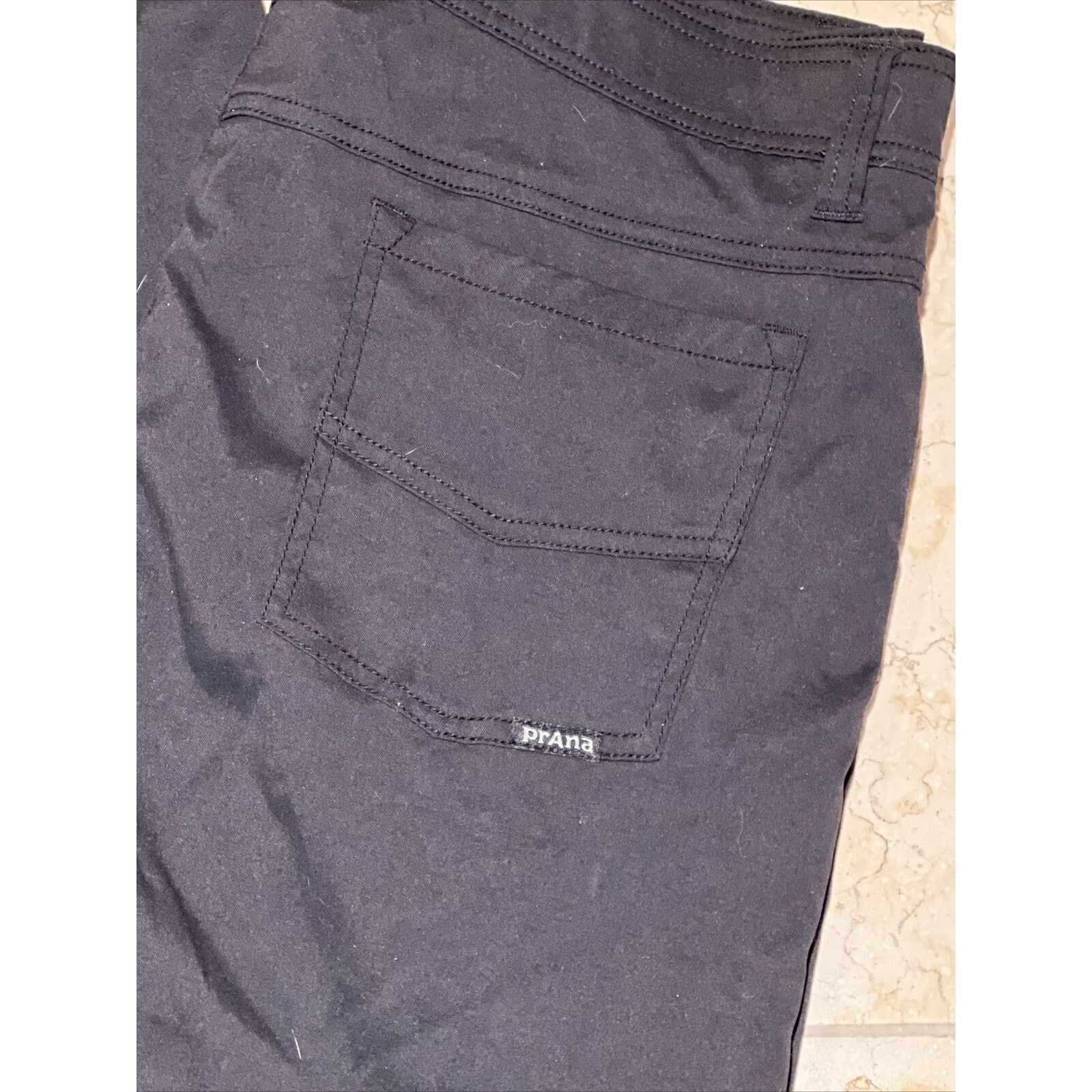 Prana PrAna Men's Hiking Pants Black Straight Slim Fit 36 x 32 Size US 36 / EU 52 - 2 Thumbnail