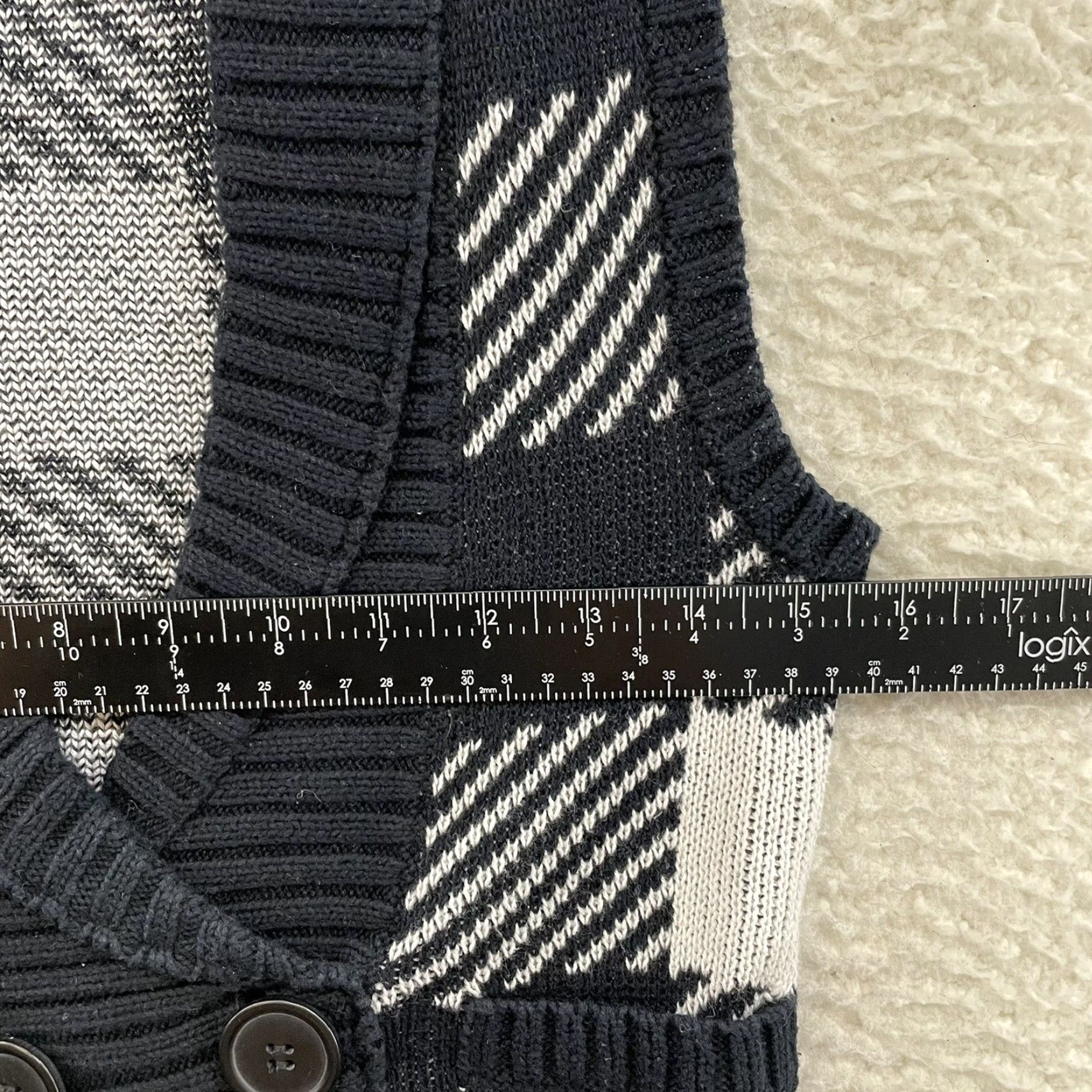 Vintage VINTAGE Smudge Sweater Vest Shirt Womens Small Black White Plaid Knit Preppy Academia Corpcore Y2K Size S / US 4 / IT 40 - 5 Thumbnail