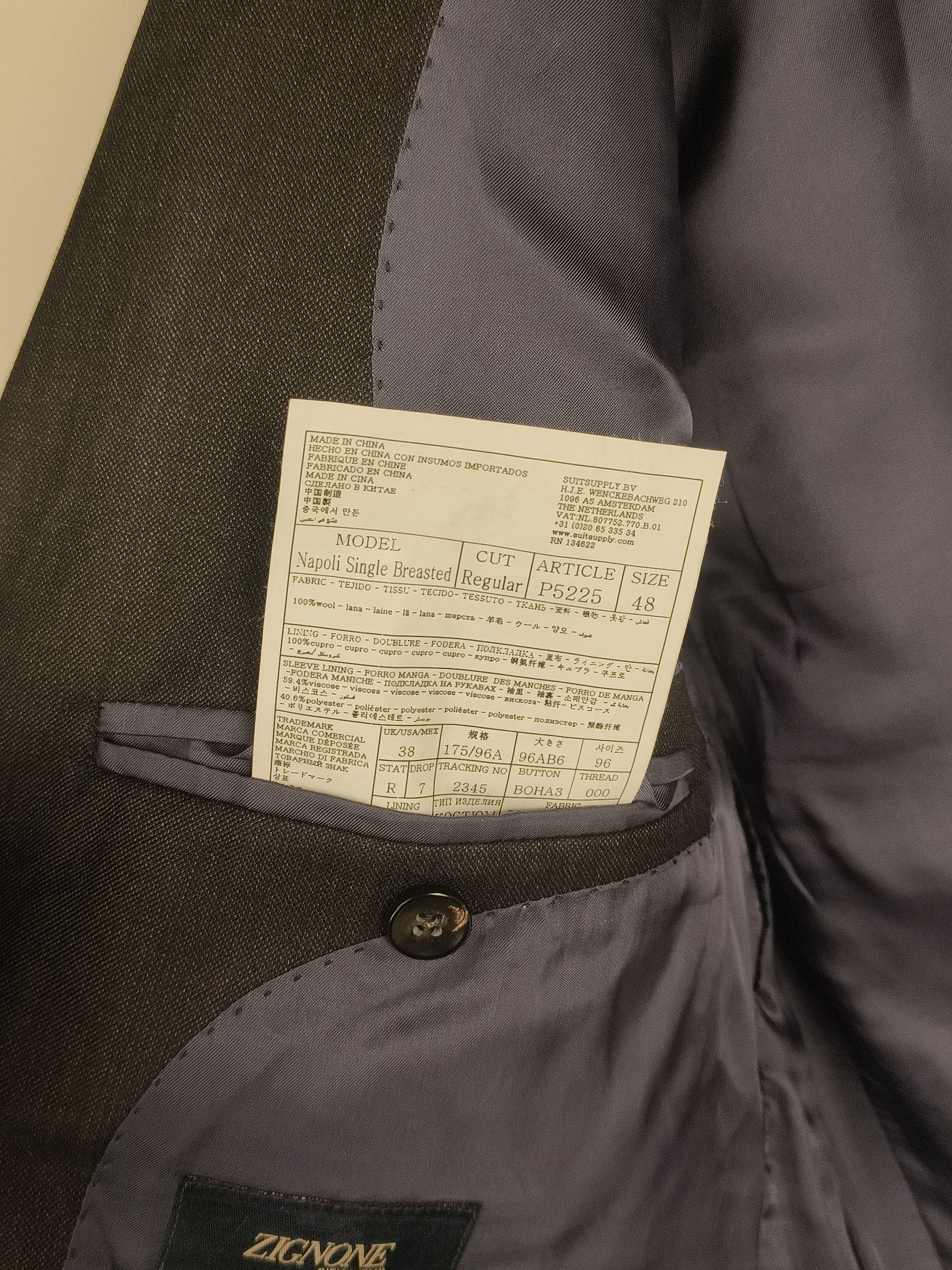 Suitsupply Suitsupply Napoli Single Breasted Jacket Blazer Size 38R - 5 Thumbnail