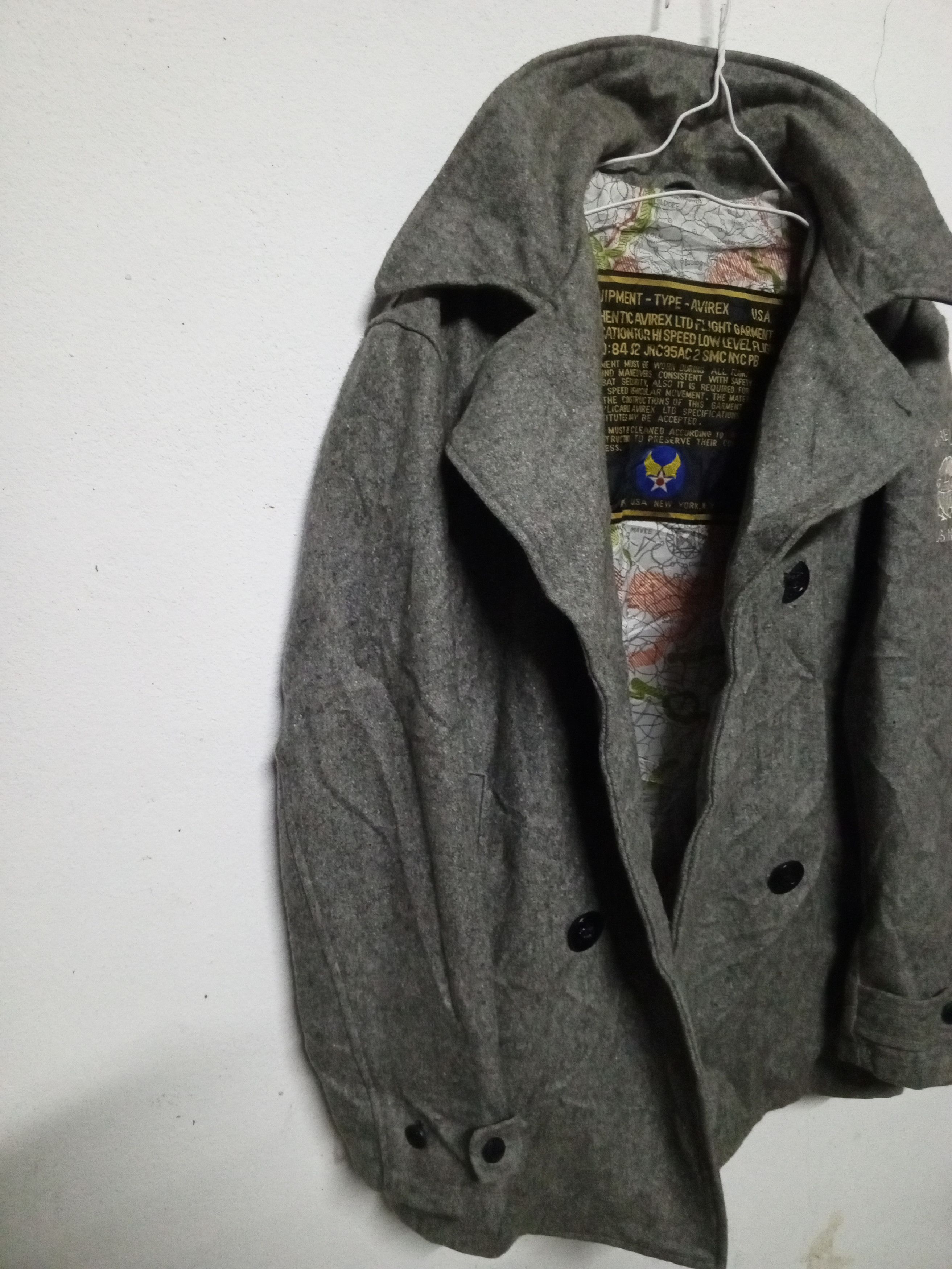 Avirex 90s Avirex us navy wool jacket Size US L / EU 52-54 / 3 - 3 Thumbnail