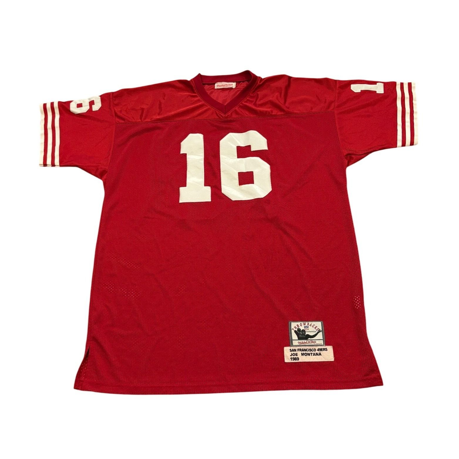 Mitchell & Ness Mitchell & Ness 1989 San Francisco 49ers Joe Montana #16 NFL Size US XXL / EU 58 / 5 - 2 Thumbnail