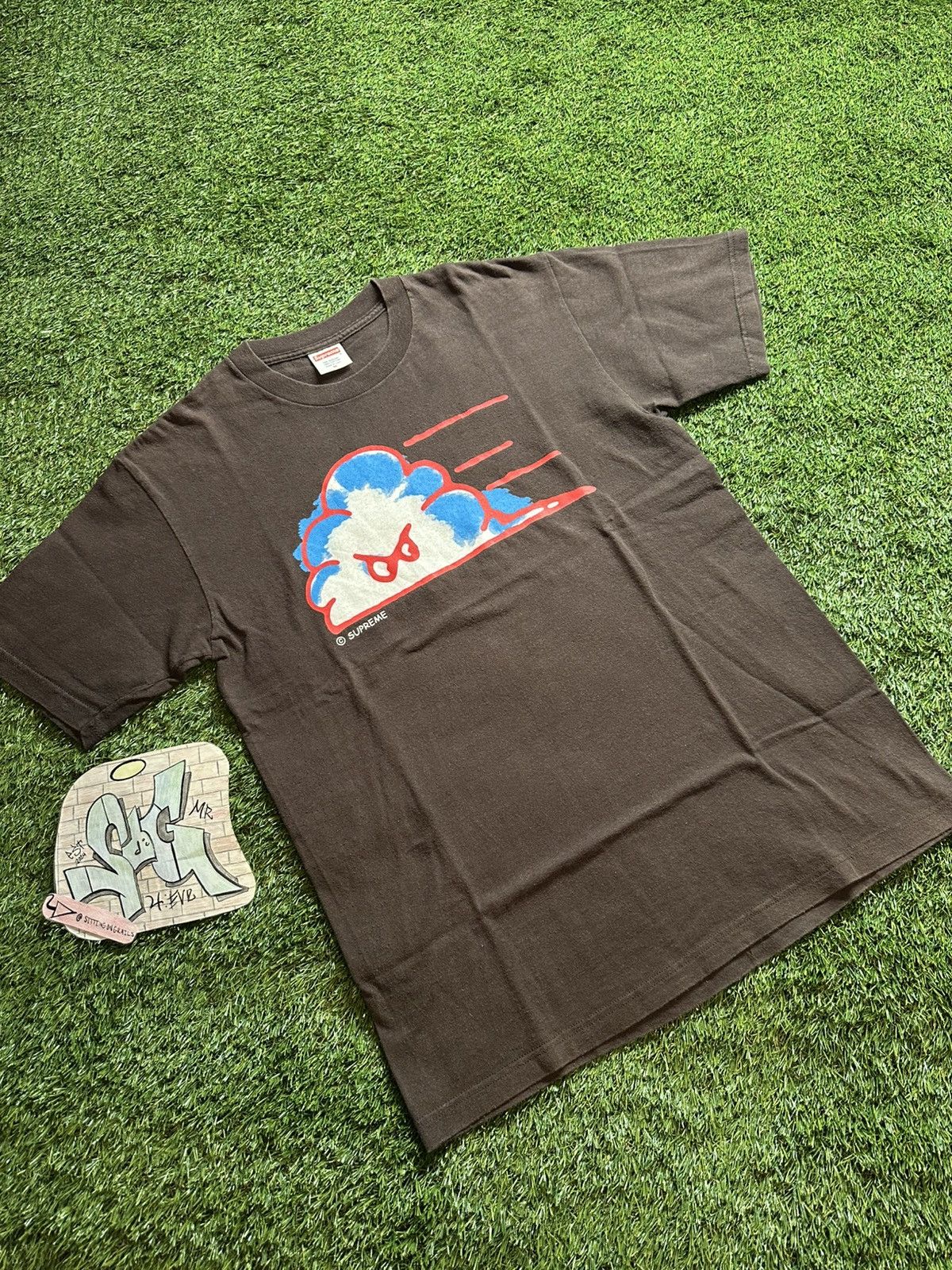 Supreme SS03 Supreme Mr.Cloudy Tee Size Medium Brown Vintage Size US M / EU 48-50 / 2 - 3 Thumbnail