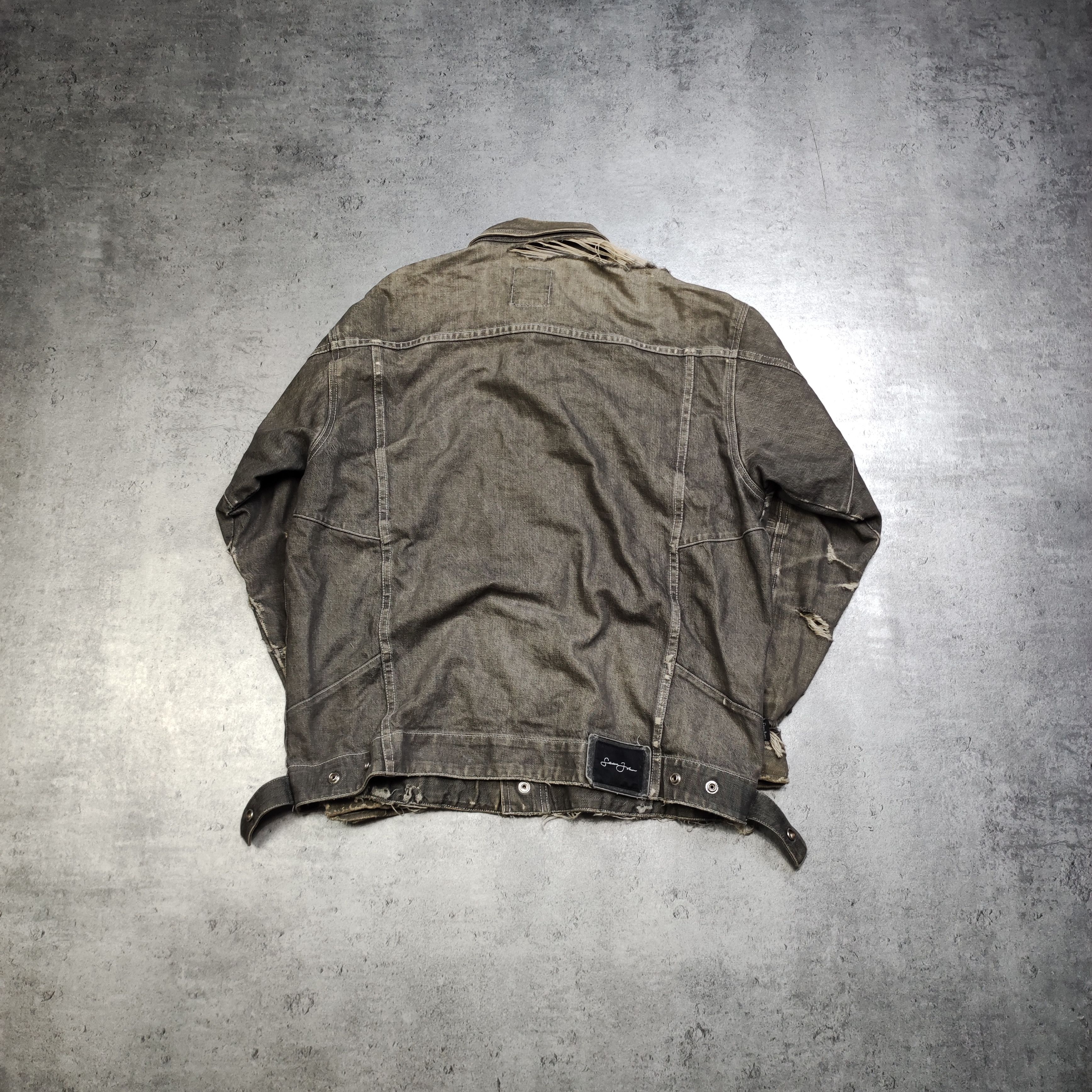 Sean John × Vintage RARE OG Sean John Washed Distressed Light Pocket Jacket Size US L / EU 52-54 / 3 - 7 Thumbnail