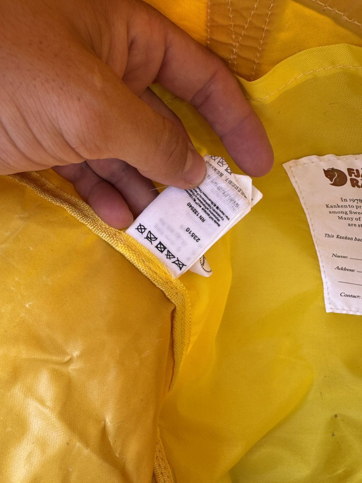 Fjallraven Fjallraven Kanken Classic Backpack FJALL Rare Yellow Color Size ONE SIZE - 9 Thumbnail