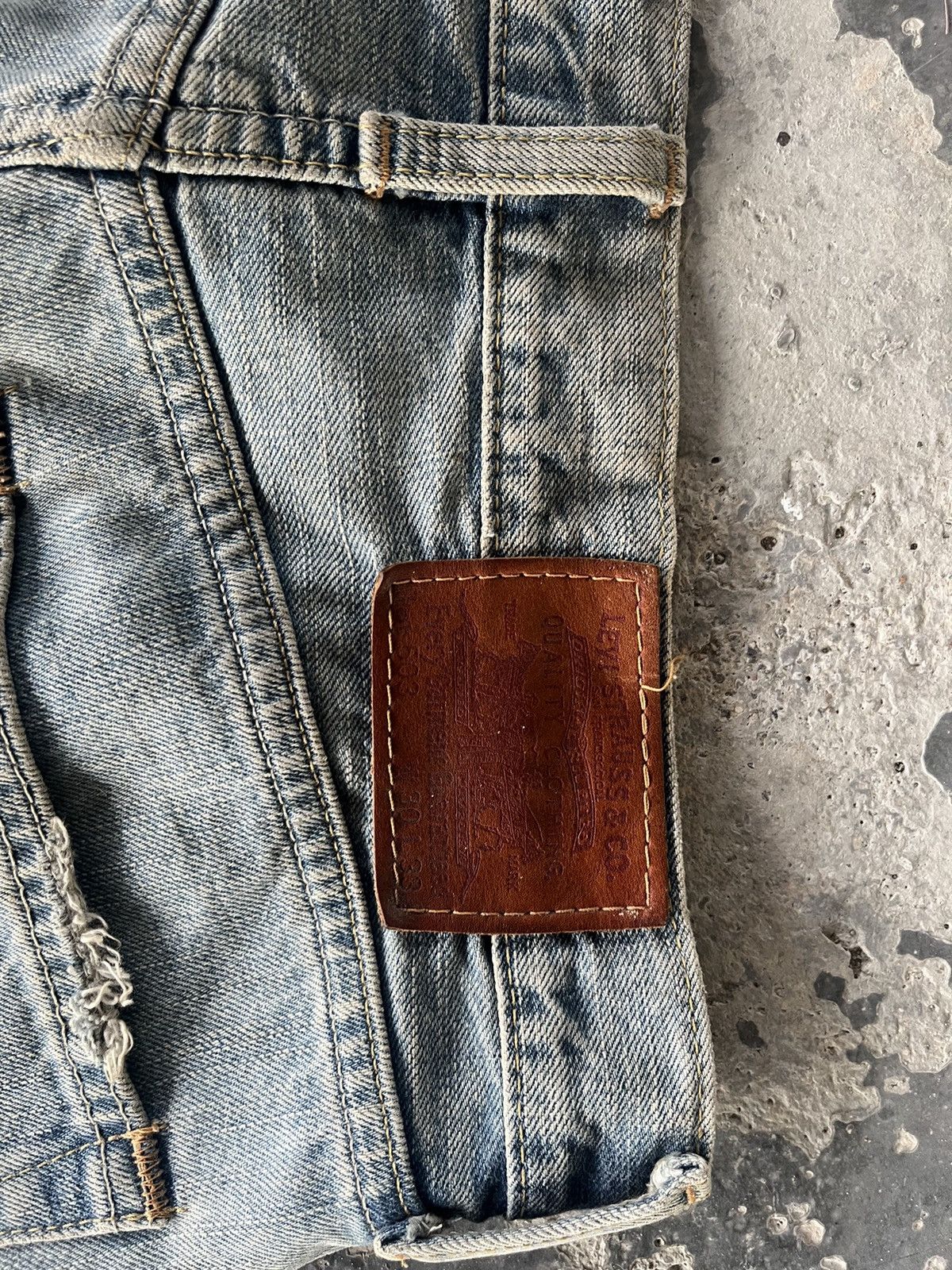 If Six Was Nine × Levi's × Vintage Levis 502 Mudwash Denim Size US 32 / EU 48 - 19 Thumbnail