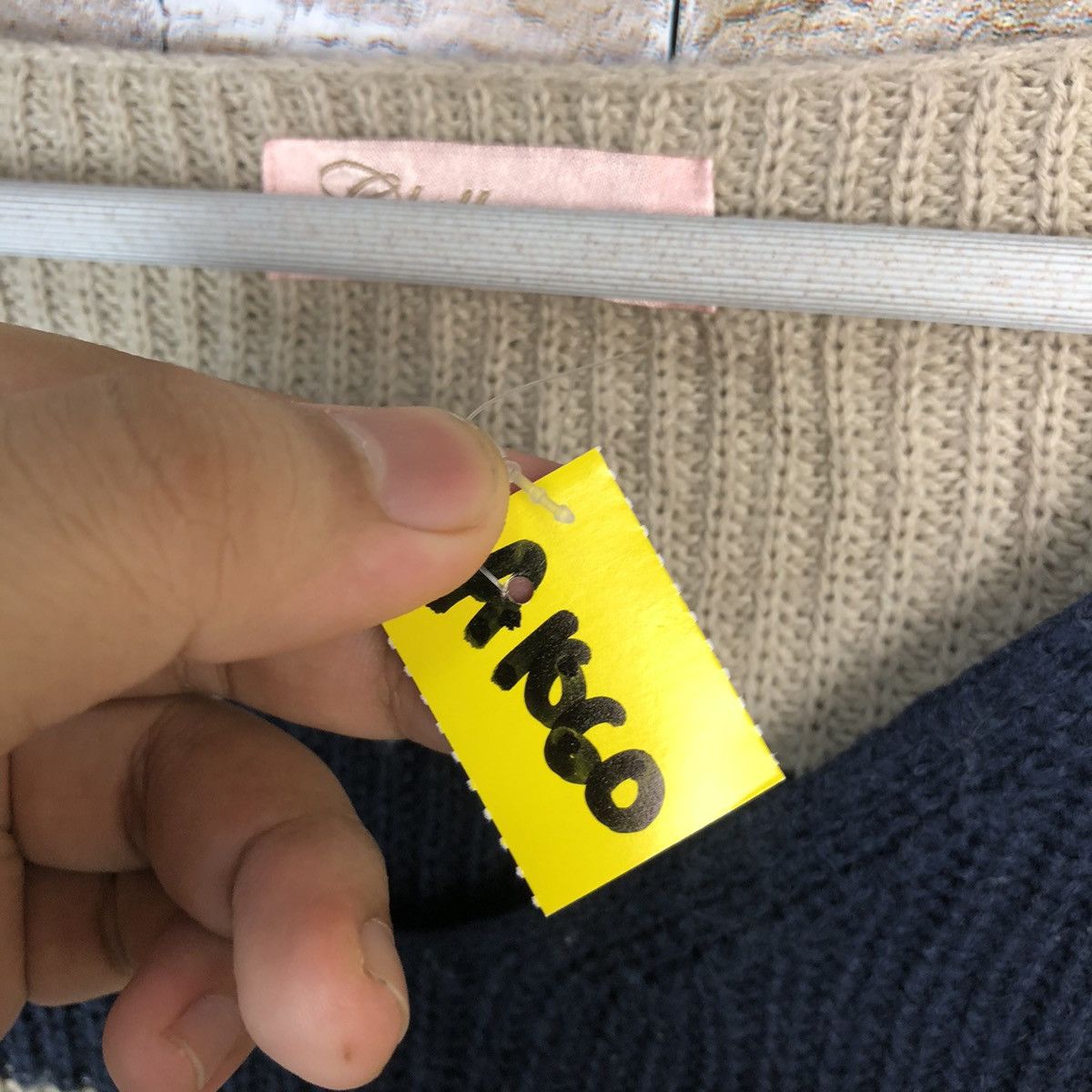 Homespun Knitwear × Japanese Brand × OVER THE STRiPES Thille Anap Brown Stripe Knitwear #A1060 Size US L / EU 52-54 / 3 - 9 Thumbnail