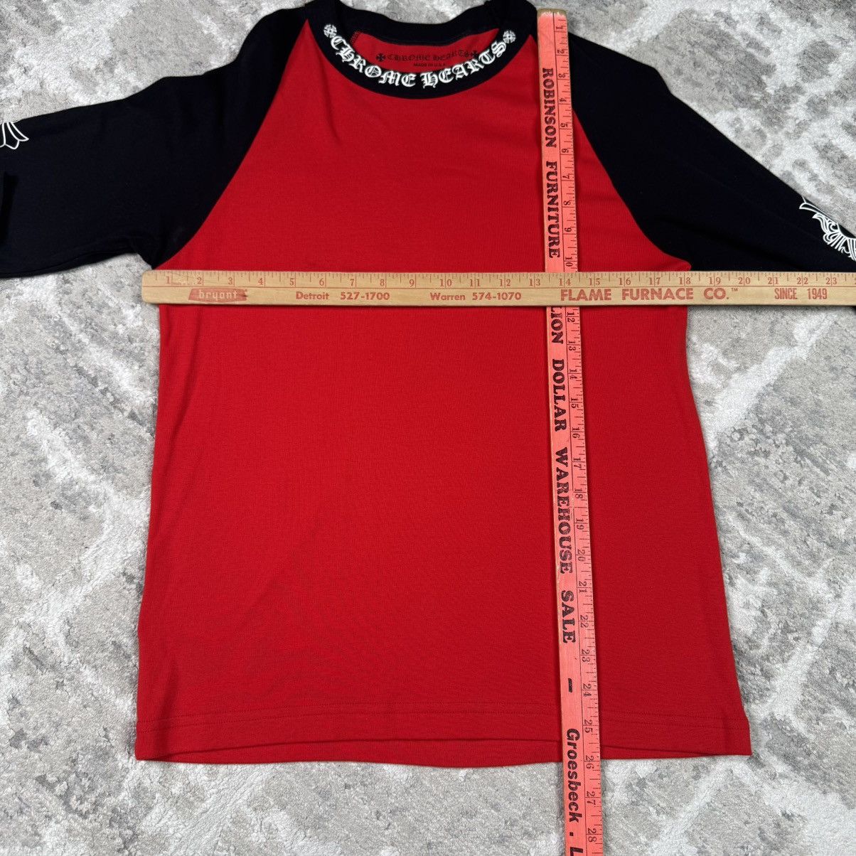 Chrome Hearts Baseball raglan long sleeve tee shirt Size US M / EU 48-50 / 2 - 12 Thumbnail