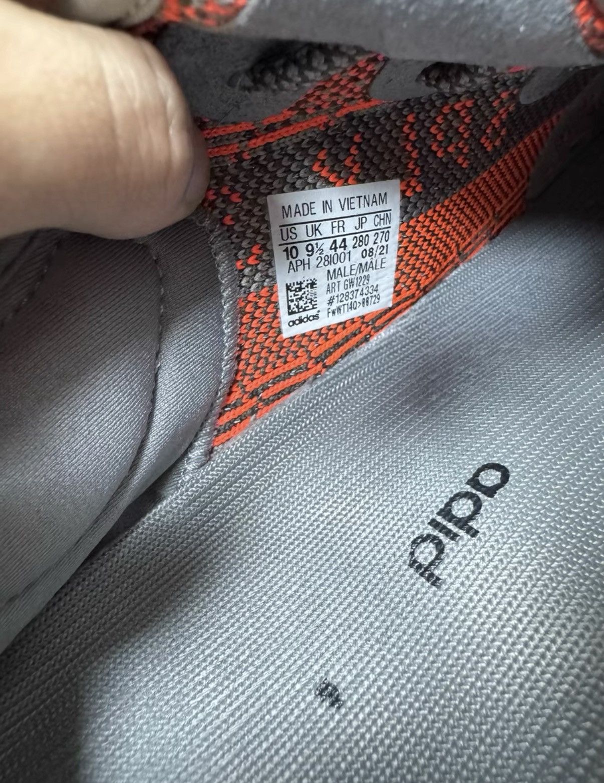 Adidas Adidas Yeezy 350 Grey Orange Reflective K37 Size US 10 / EU 43 - 7 Thumbnail