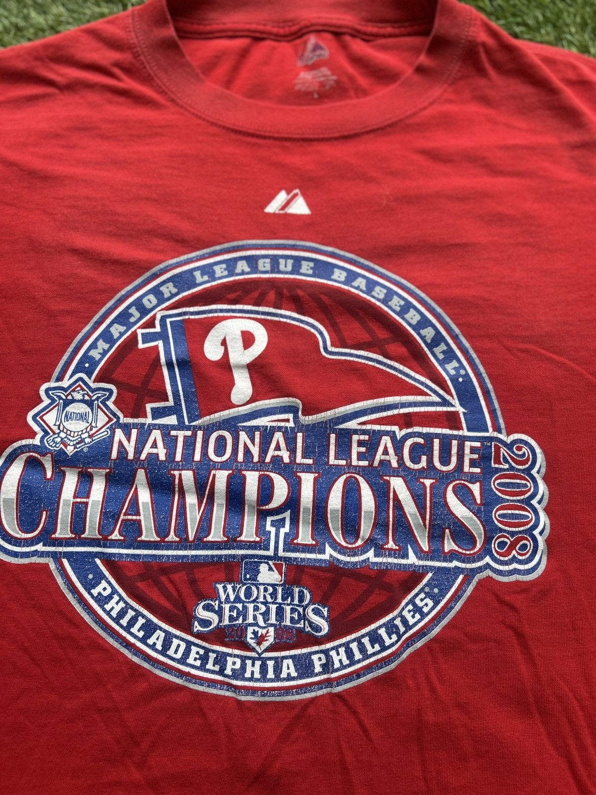 Majestic Philadelphia Phillies 2008 National League Champions T Shirt Size US L / EU 52-54 / 3 - 2 Thumbnail