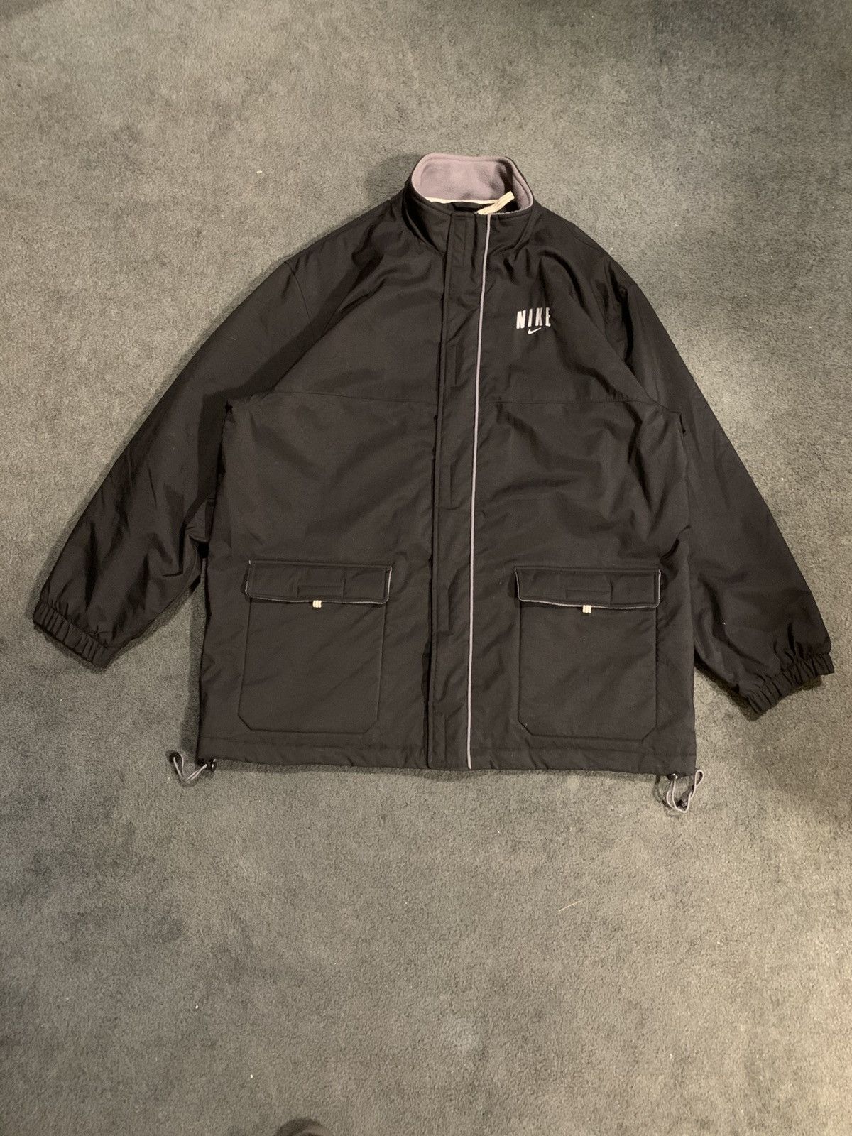 Nike × Vintage VINTAGE 90s NIKE QUILT LINED COACH JACKET Size US L / EU 52-54 / 3 - 1 Thumbnail