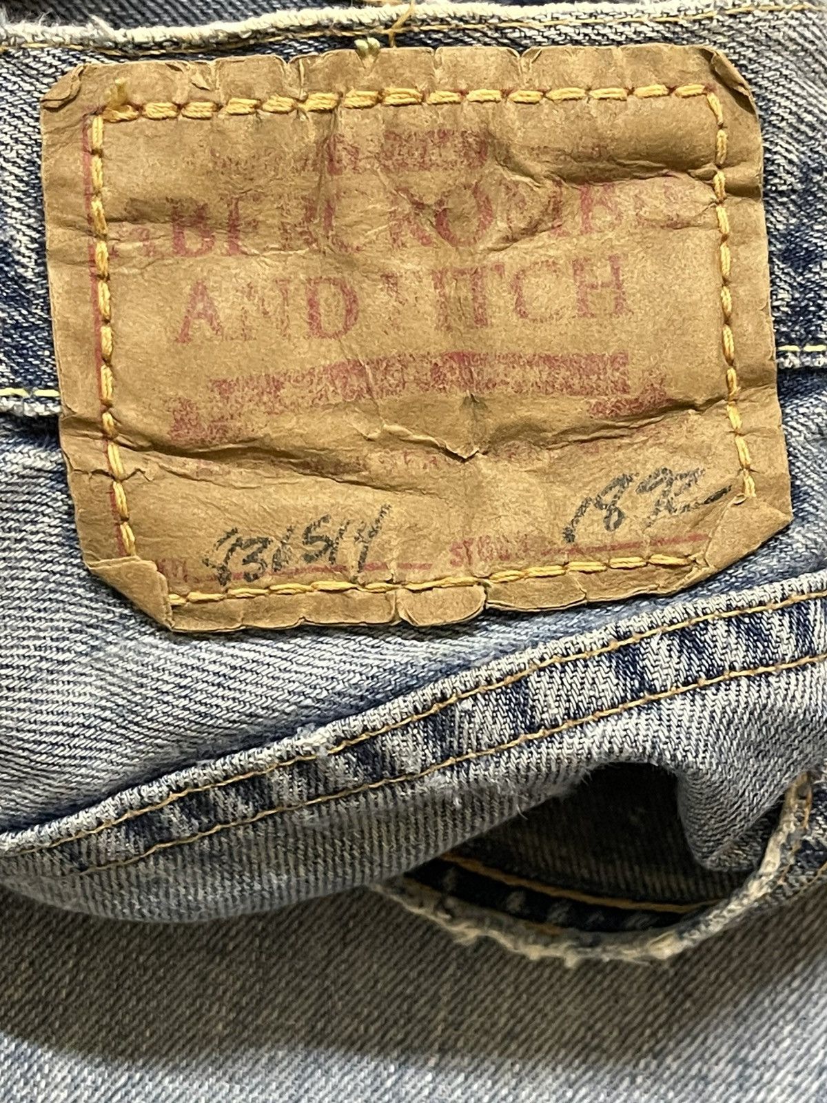 Abercrombie & Fitch Vintage Abercrombie & Fitch Blue Faded Wash Baggy Wide Leg Size US 32 / EU 48 - 9 Thumbnail