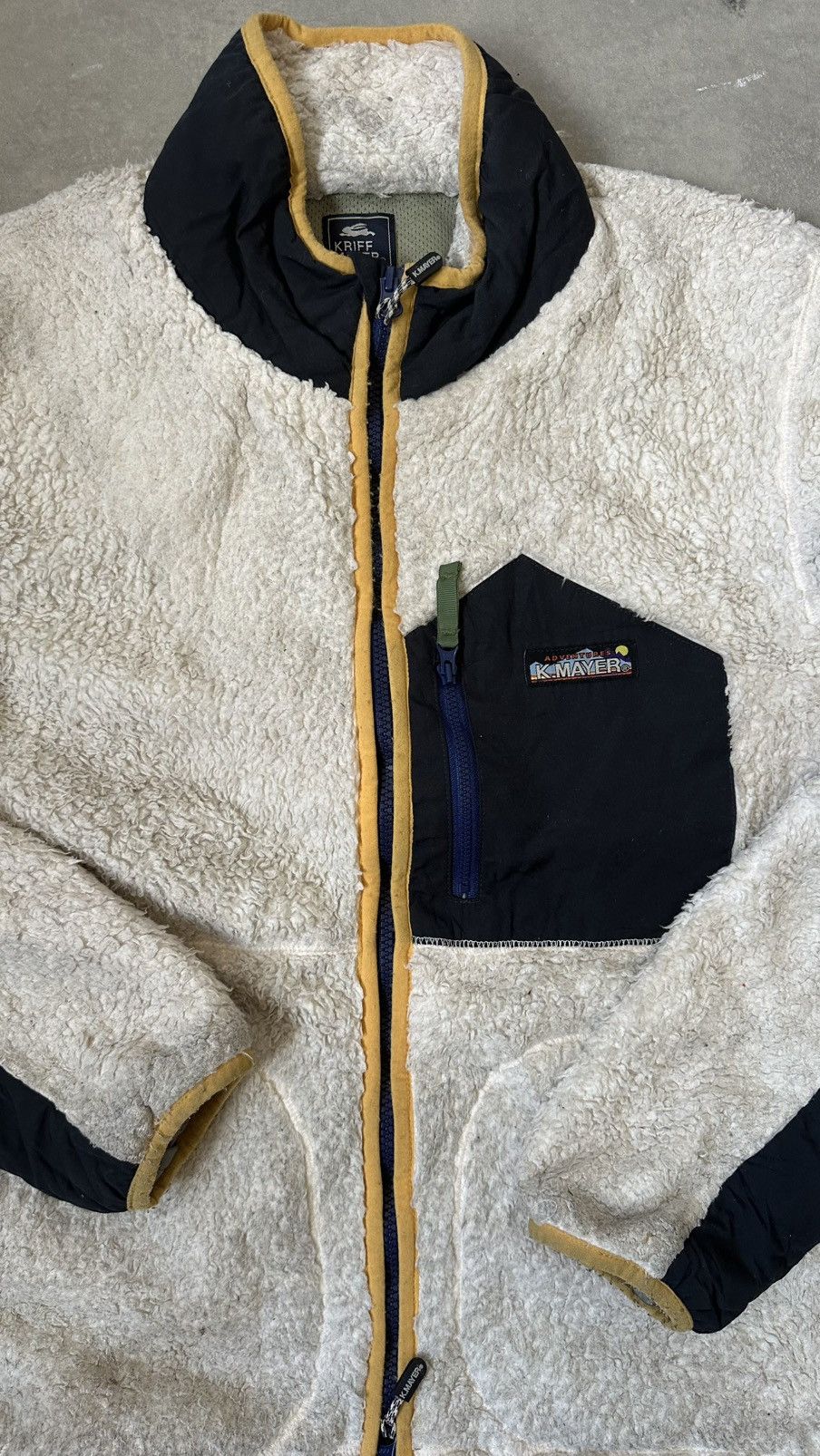 Vintage VINTAGE KRIFF MAYER FLEECE SWEATER MIDZIPPER Size US M / EU 48-50 / 2 - 2 Thumbnail