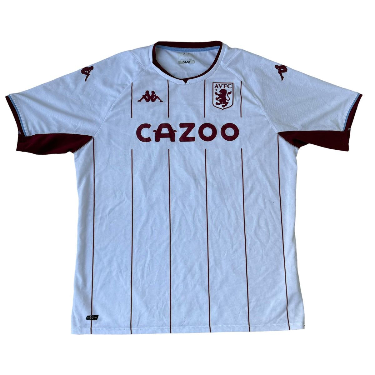Kappa 2021/22 Aston Villa Away Jersey #23 Coutinho XL Kappa Soccer