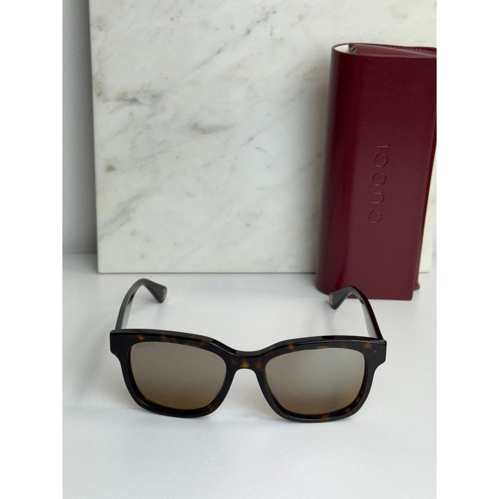 Gucci NEW Gucci GG1639SA Brown Mirror Square Unisex Sunglasses Size ONE SIZE - 2 Thumbnail
