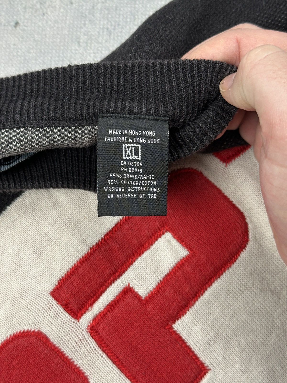 Marc Buchanan Vintage Pelle Pelle PPT Logo Knit Sweater XXL Y2K Streetwear Size US XXL / EU 58 / 5 - 13 Thumbnail