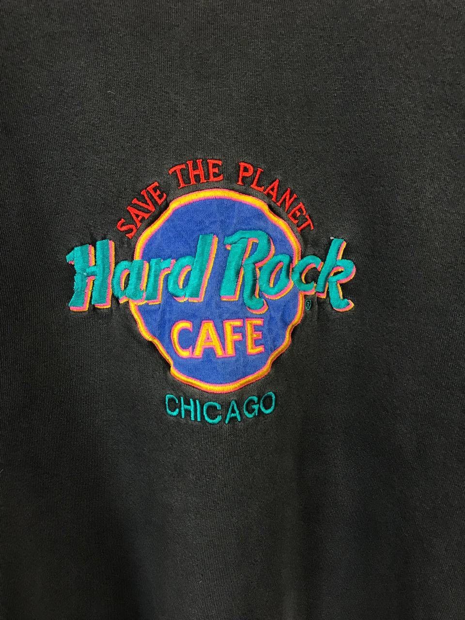 Hard Rock Cafe × Vintage Hard Rock Cafe Chicago made in USA vintage sweatshirt Size US M / EU 48-50 / 2 - 3 Thumbnail