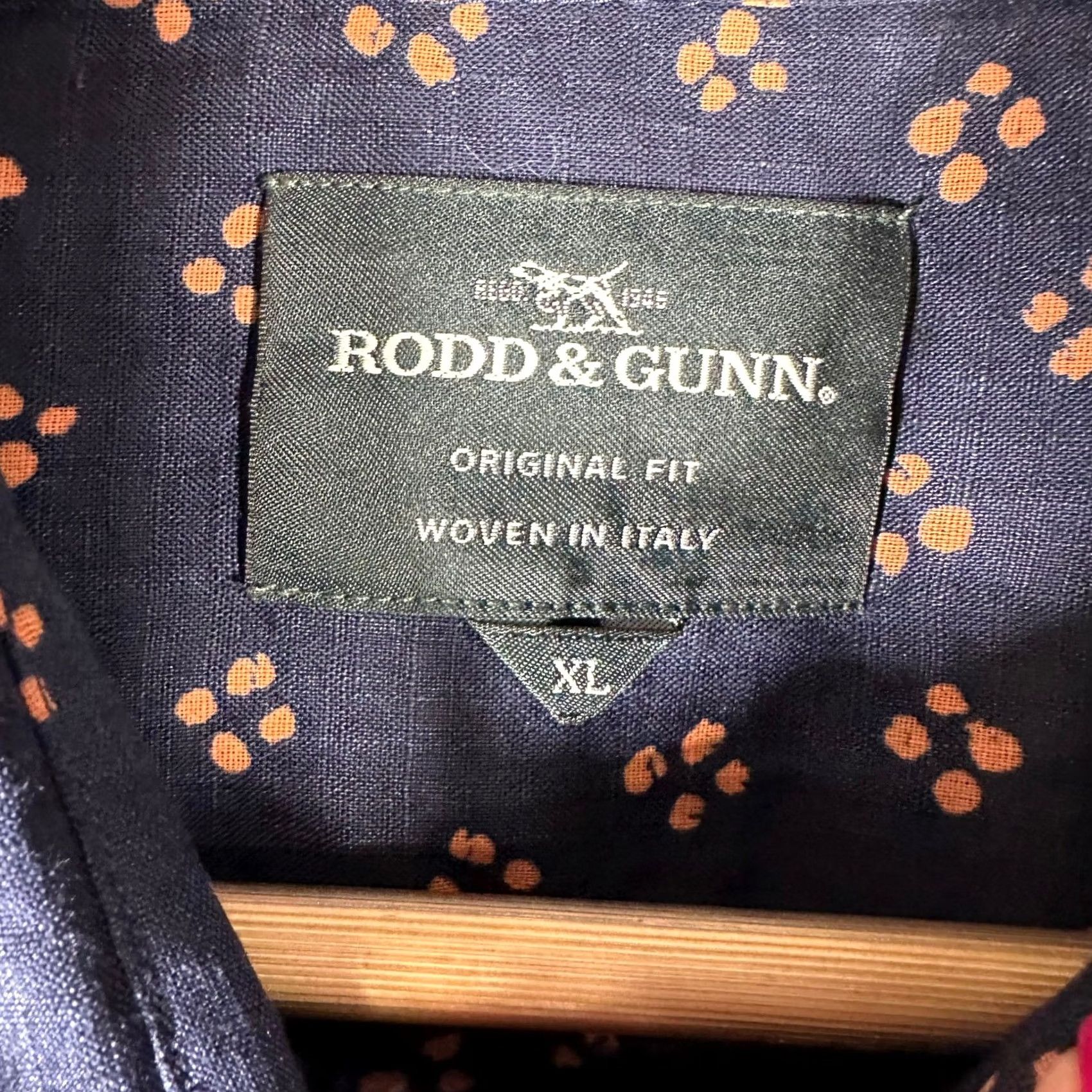 Rodd & Gunn Rodd & Gunn Clyde Quay Linen Cotton Shirt XL Deep Ocean Blue Italian Fabric NEW Size US XL / EU 56 / 4 - 6 Thumbnail