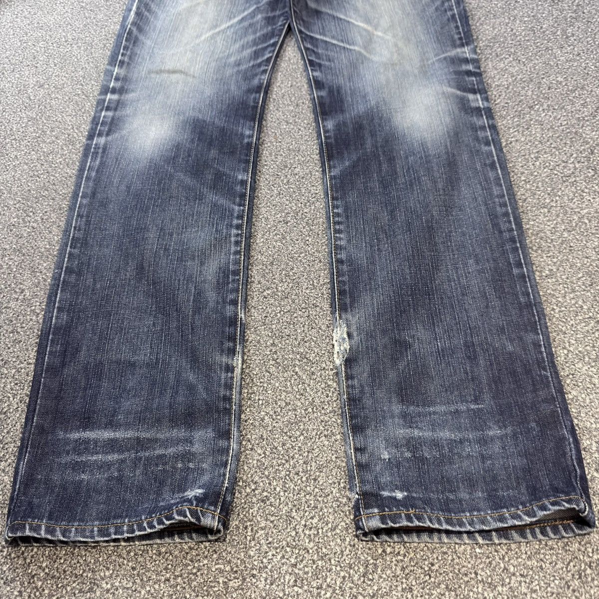 Kapital Vintage Edwin 403 Japanese Denim Distressed Fade Indigo Jean Size US 30 / EU 46 - 7 Thumbnail